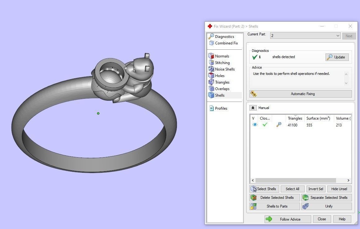Bear Ring 3D print model_5