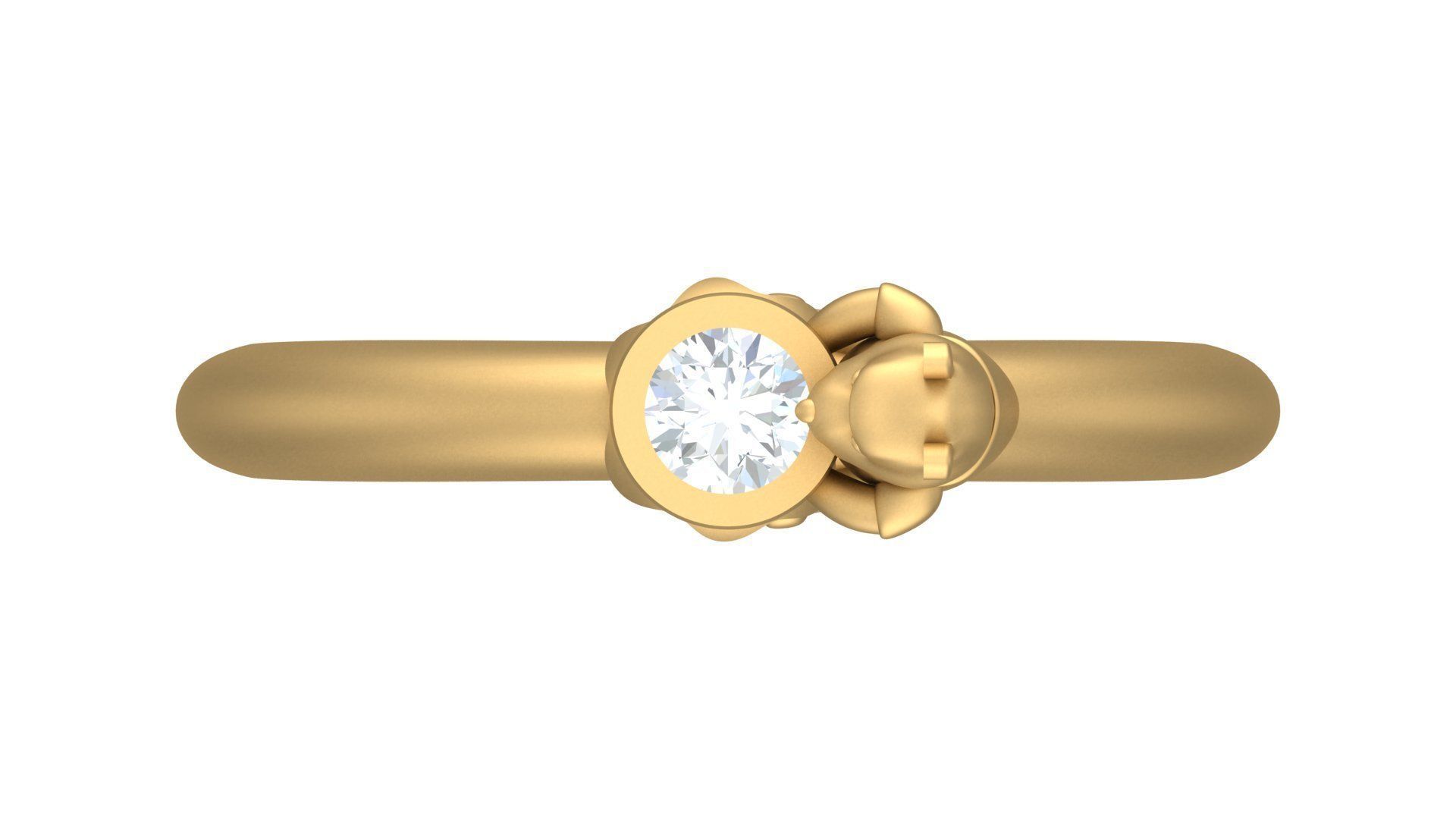 Bear Ring 3D print model_1