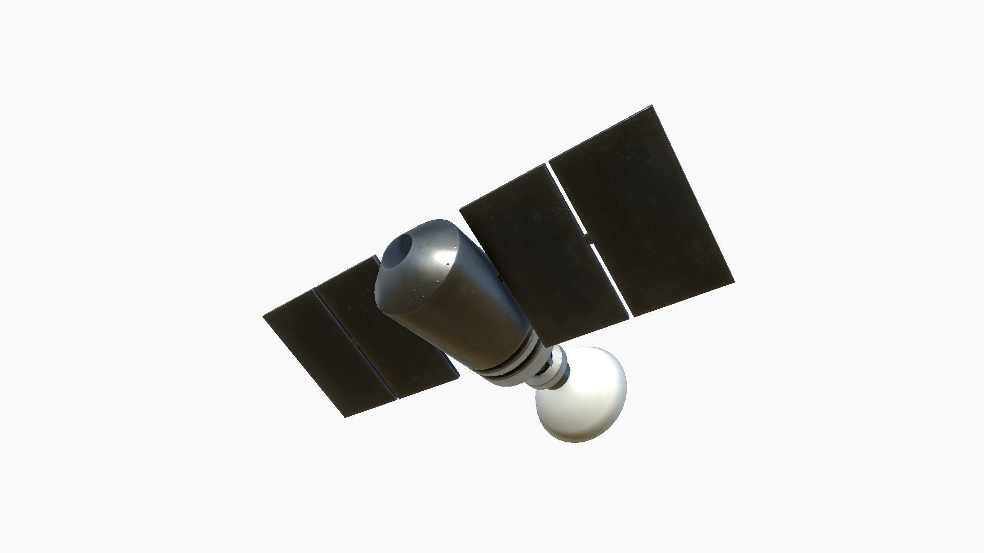 Satellite D05 Steel Blue - SciFi Space Design Low-poly 3D model_1