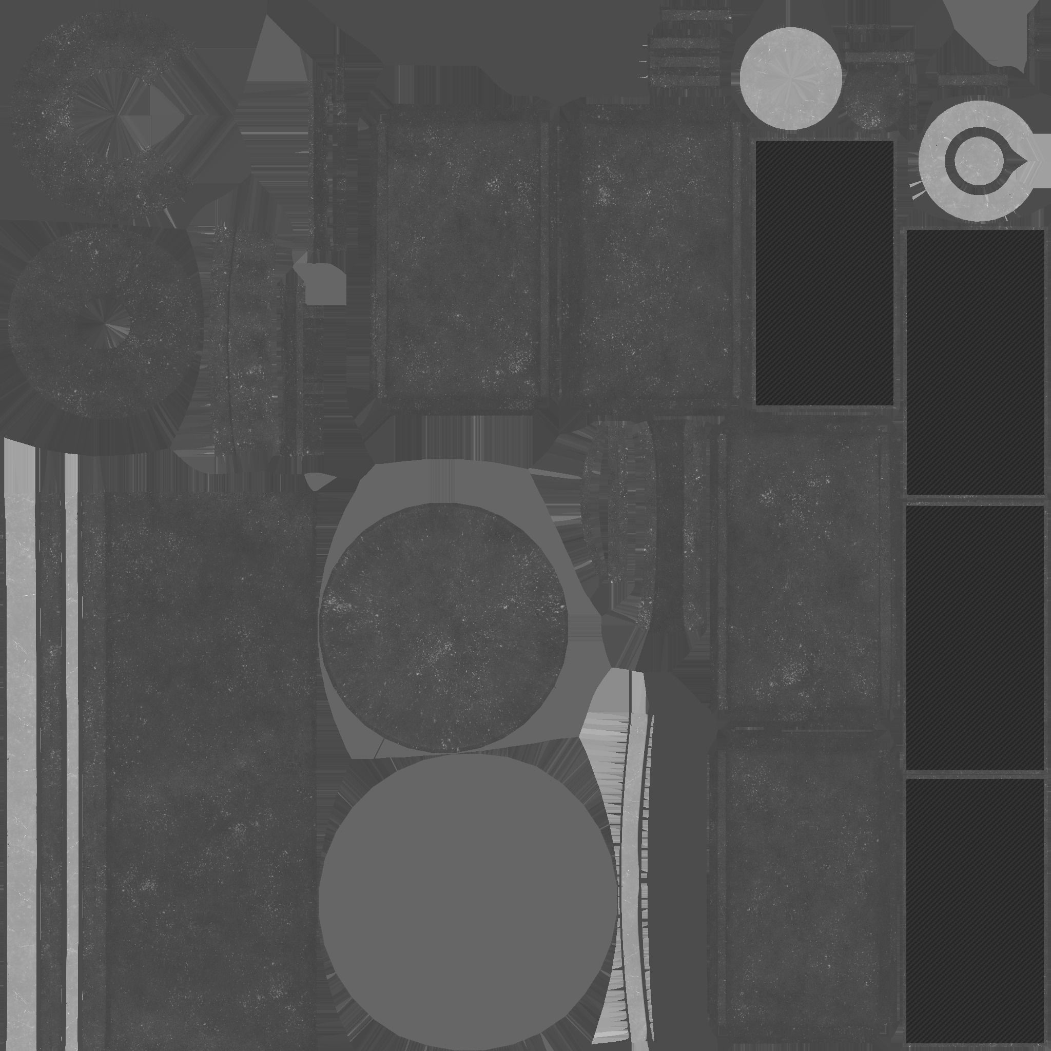 Satellite D05 Steel Blue - SciFi Space Design Low-poly 3D model_23