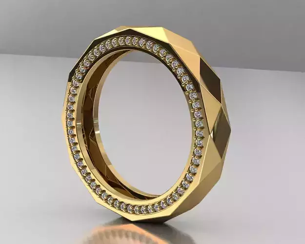 High jewelry men ring  3D print model