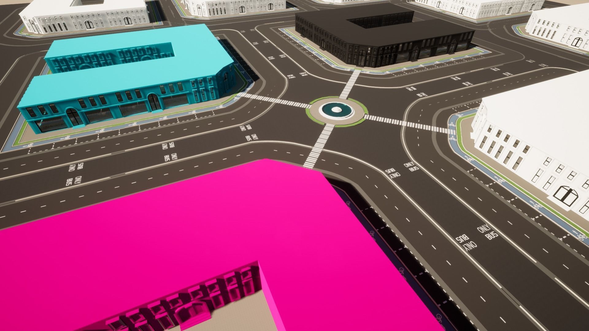 metaverse city 3D print model_1