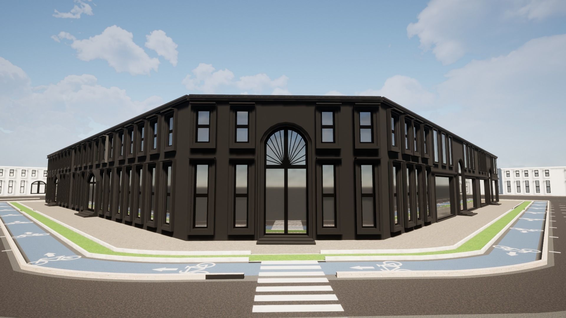 metaverse city 3D print model_4