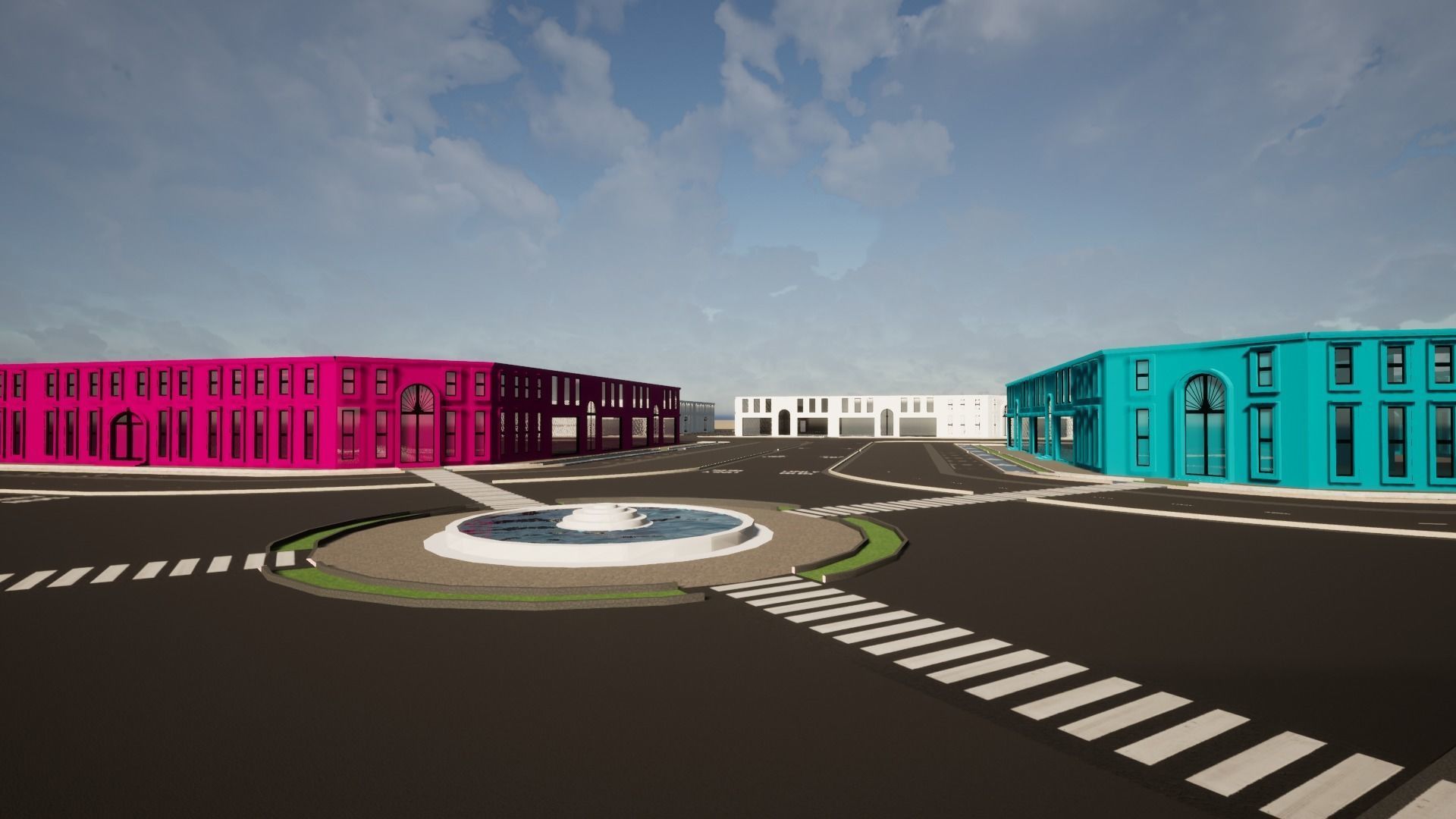 metaverse city 3D print model_2