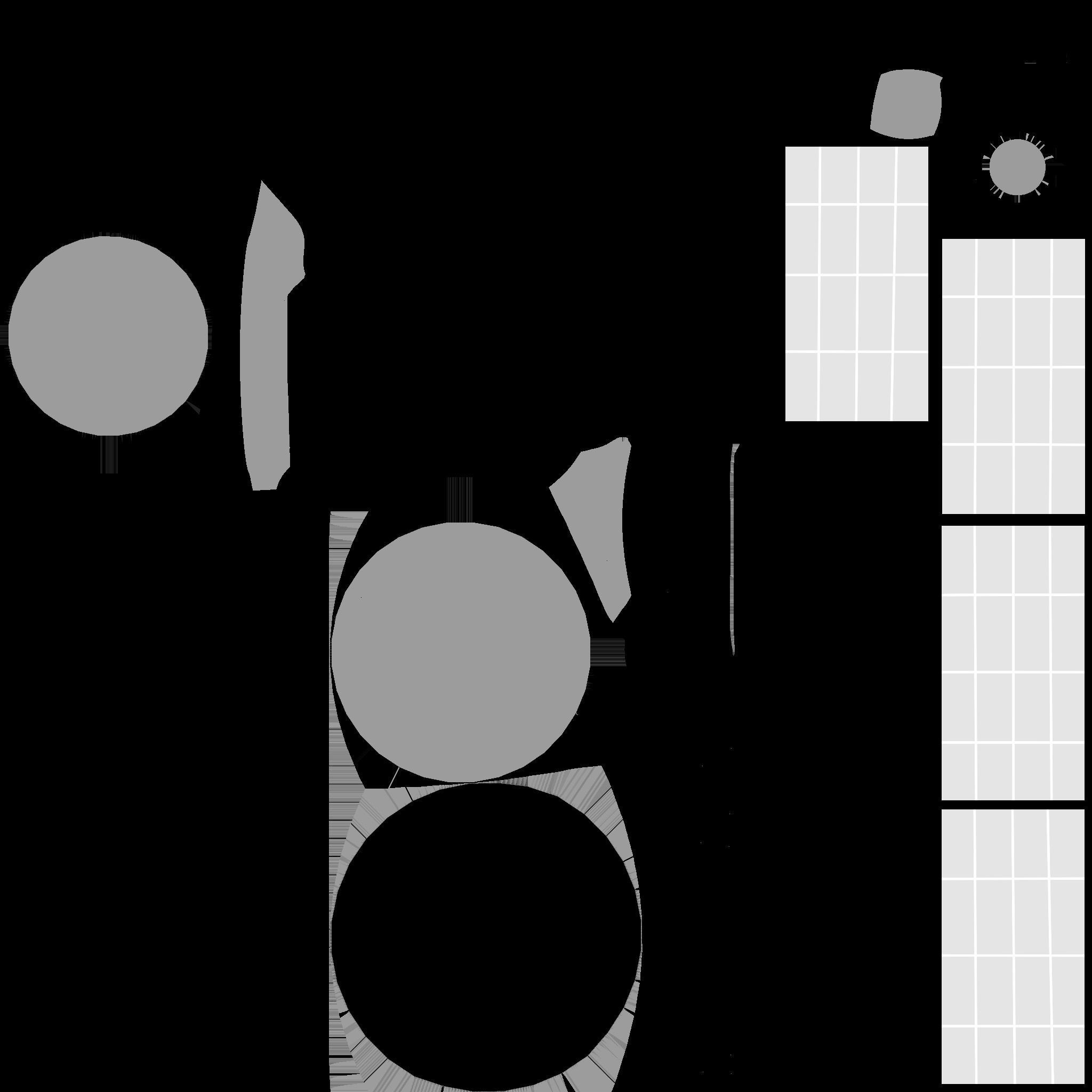Satellite D07 Dirt Blue - SciFi Space Design Low-poly 3D model_21
