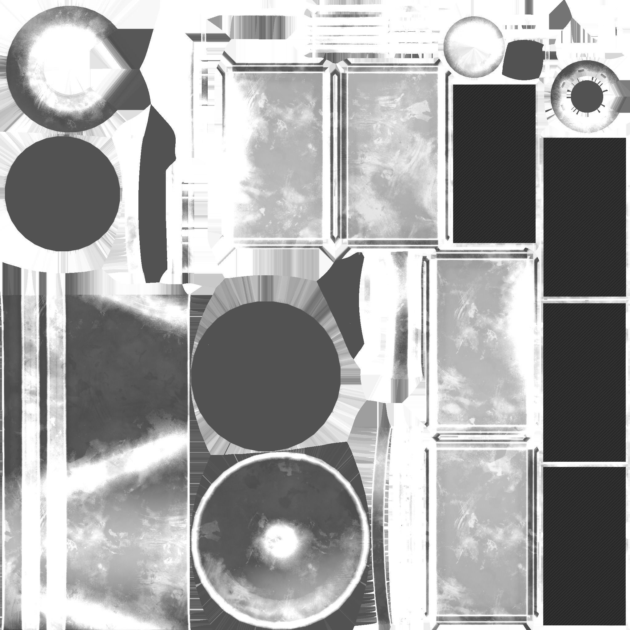 Satellite D07 Dirt Blue - SciFi Space Design Low-poly 3D model_23