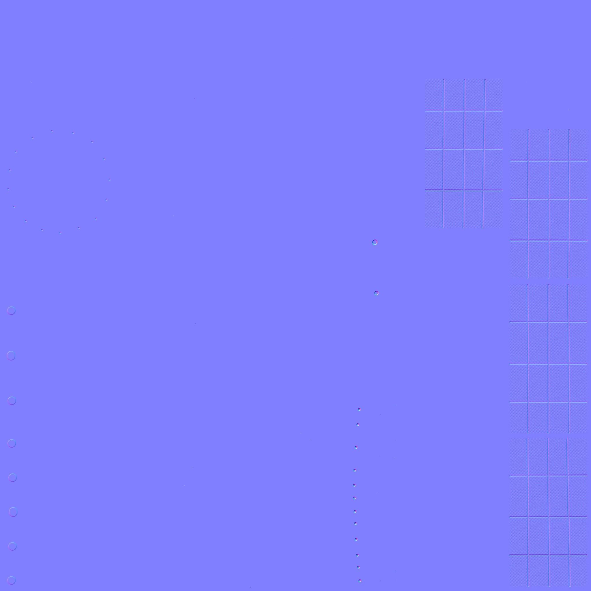 Satellite D07 Dirt Blue - SciFi Space Design Low-poly 3D model_22