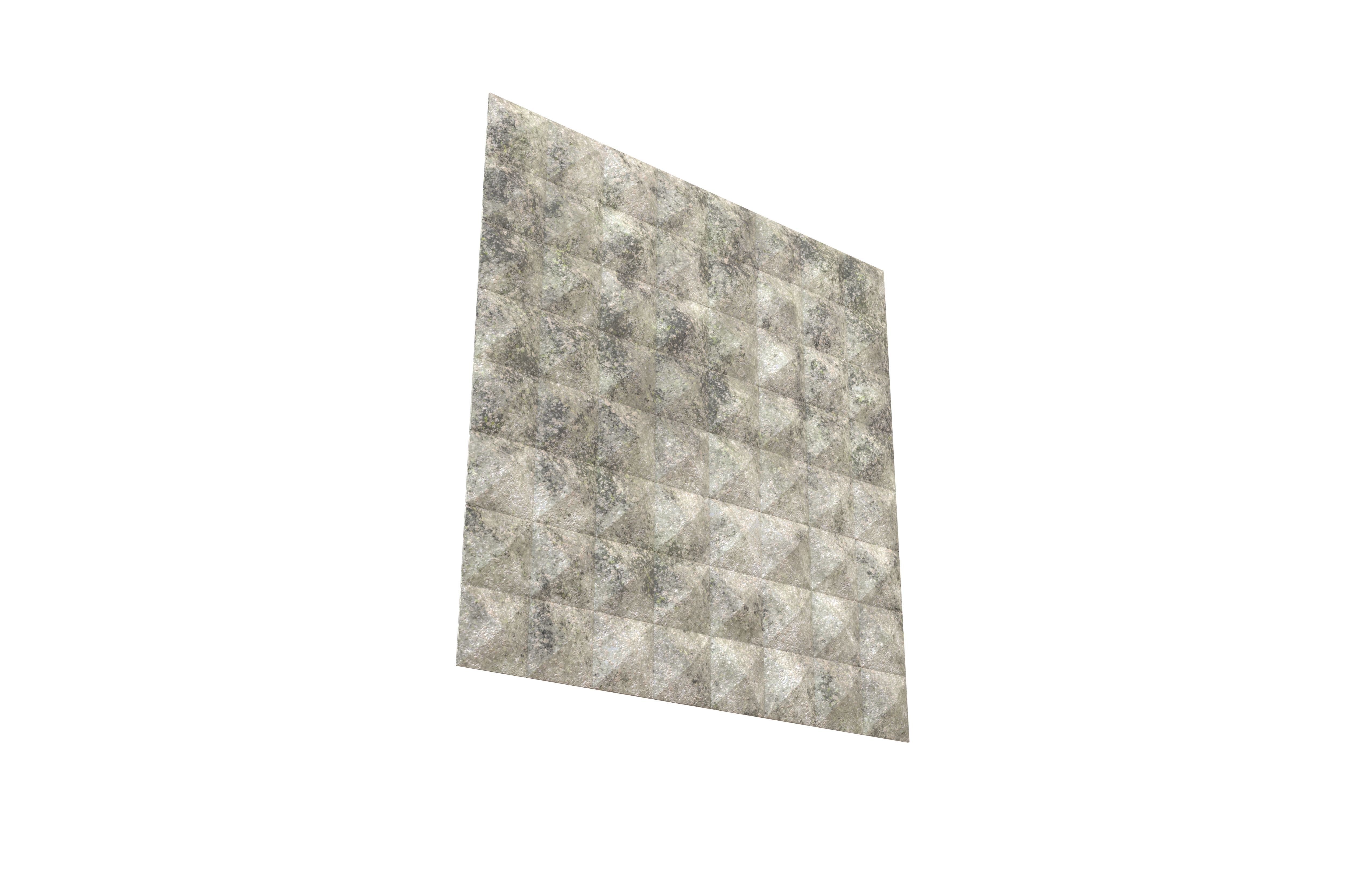 Triangle Grid Pattern Wall Panel V1 001 Low-poly 3D model_4