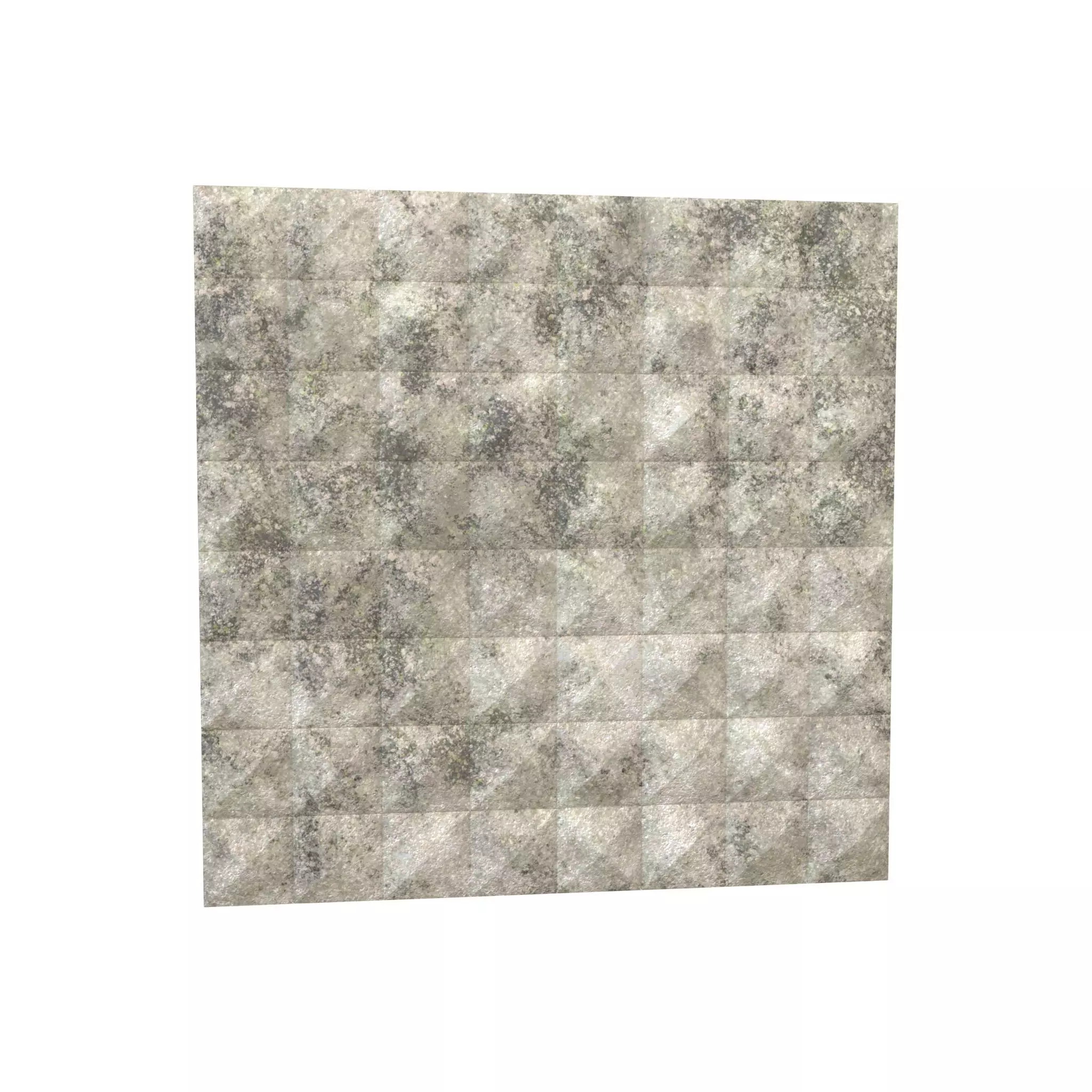 Triangle Grid Pattern Wall Panel V1 001 Low-poly 3D model_0