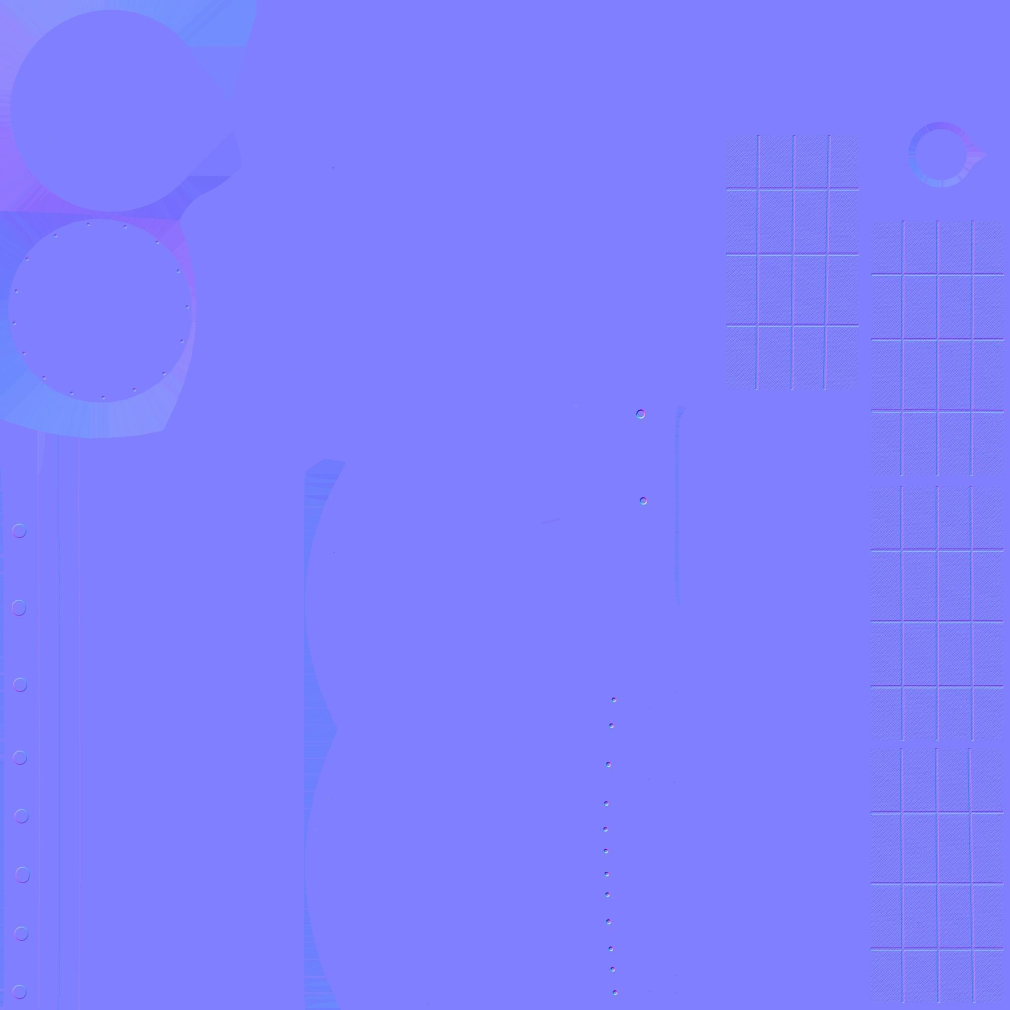 Satellite D08 Aluminum - SciFi Space Design Low-poly 3D model_23