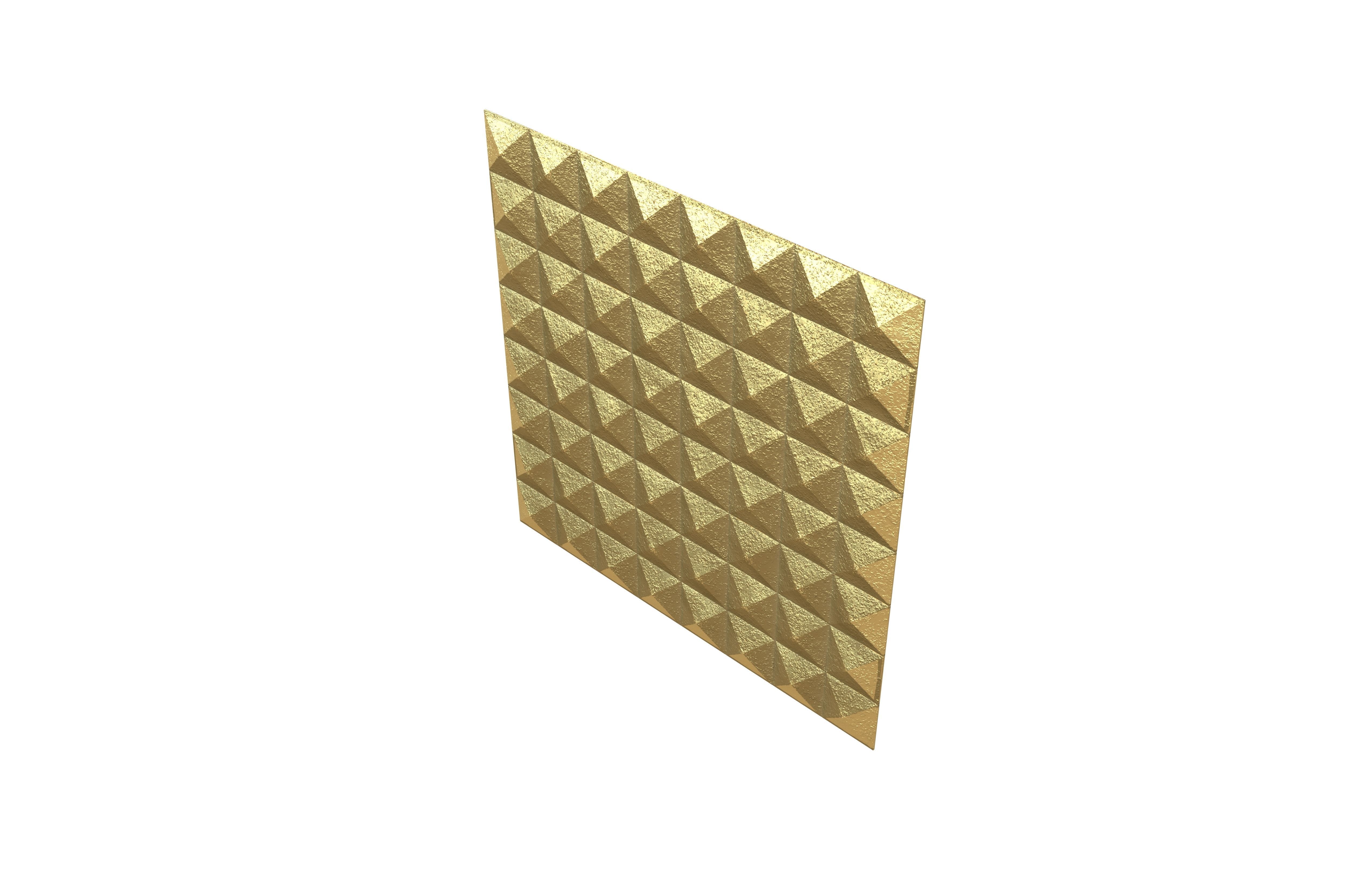 Triangle Grid Pattern Wall Panel V1 002 Low-poly 3D model_2