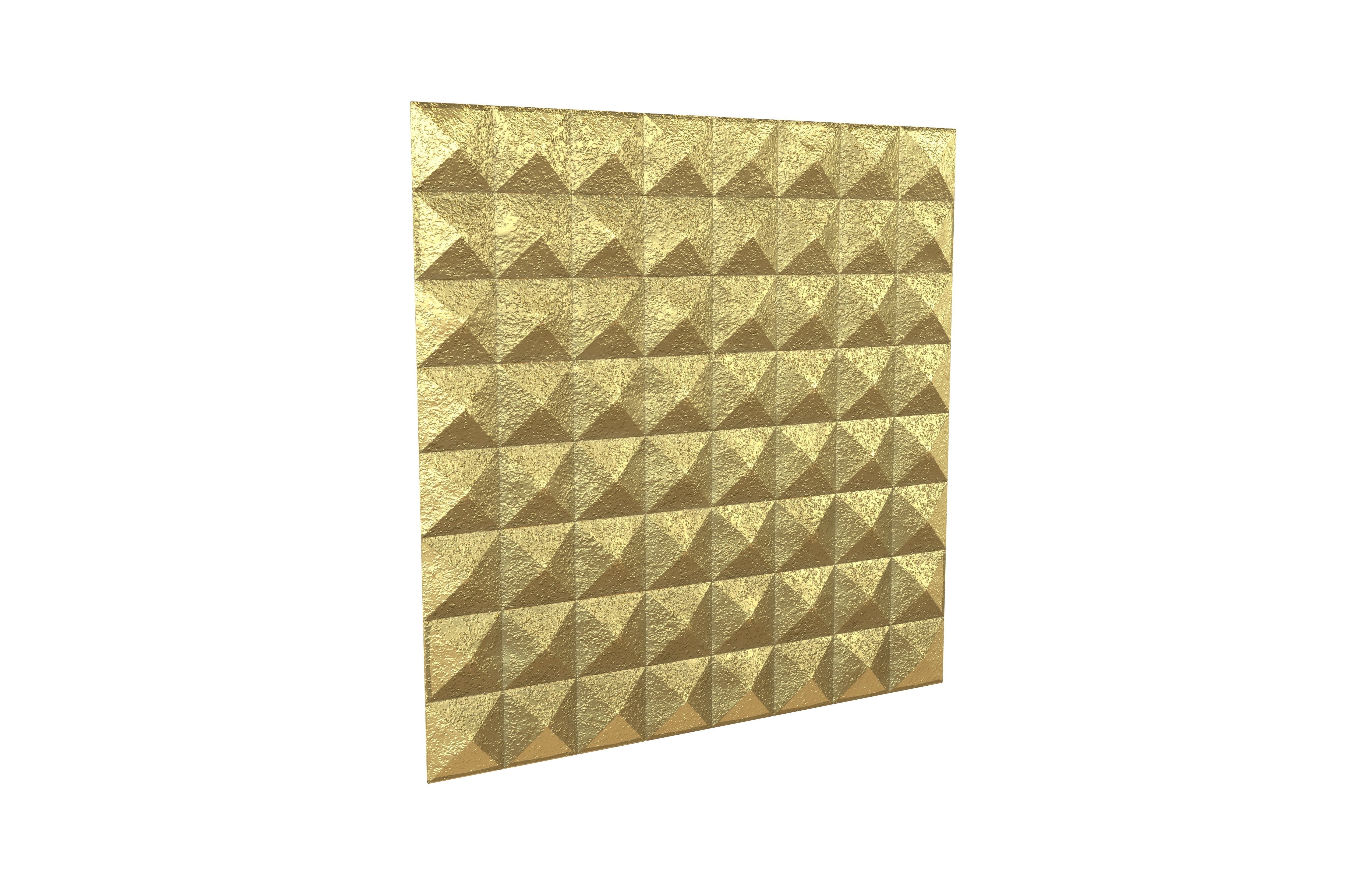 Triangle Grid Pattern Wall Panel V1 002 Low-poly 3D model_1
