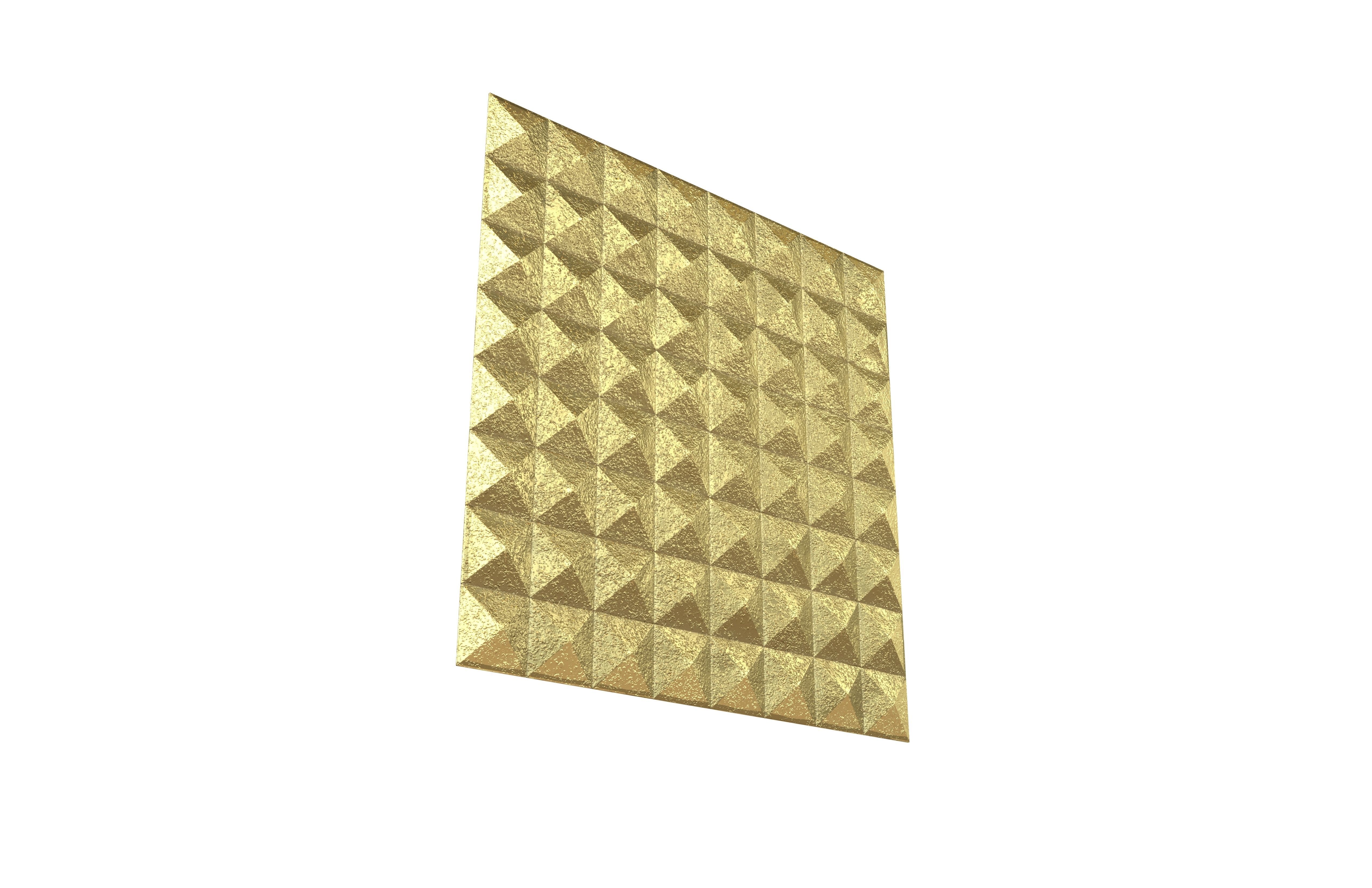 Triangle Grid Pattern Wall Panel V1 002 Low-poly 3D model_3