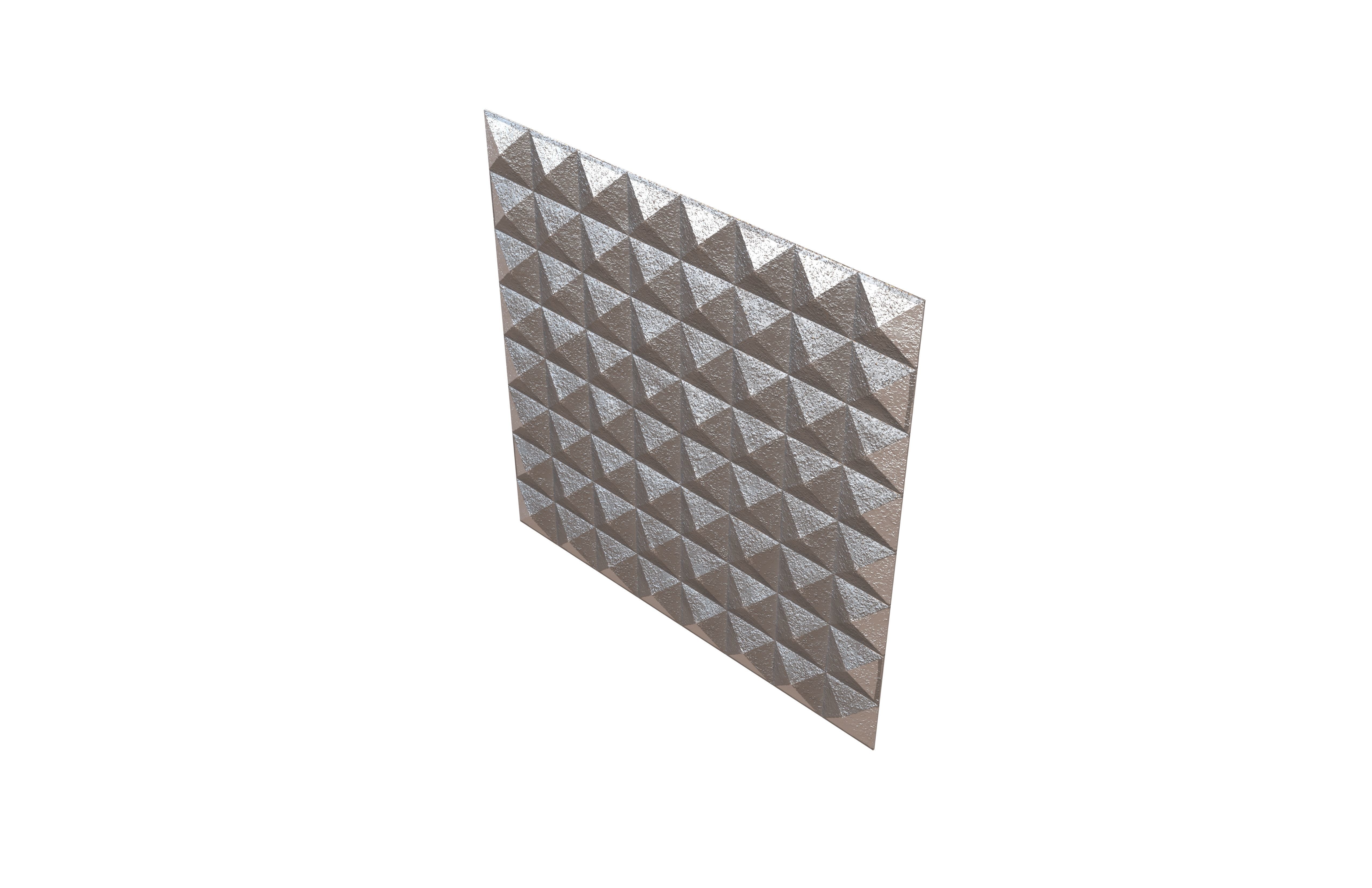 Triangle Grid Pattern Wall Panel V1 003 Low-poly 3D model_2
