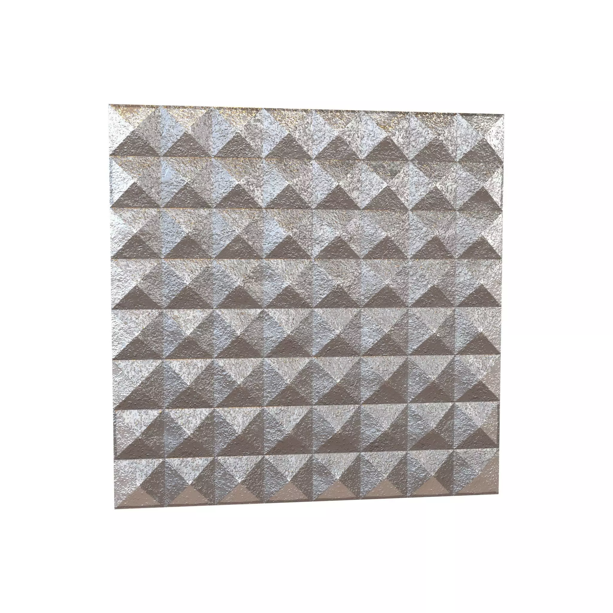 Triangle Grid Pattern Wall Panel V1 003 Low-poly 3D model_0
