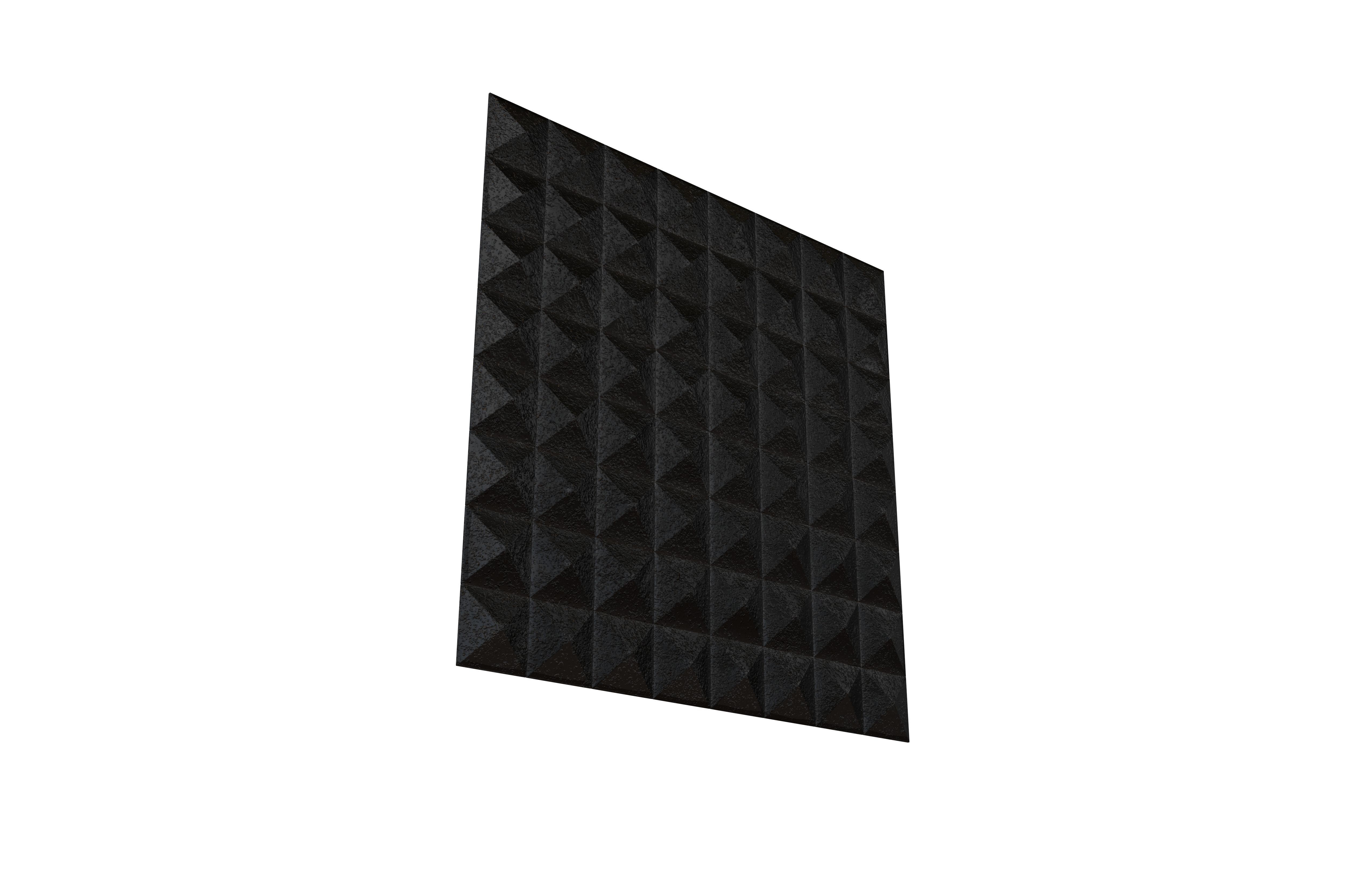 Triangle Grid Pattern Wall Panel V1 004 Low-poly 3D model_2