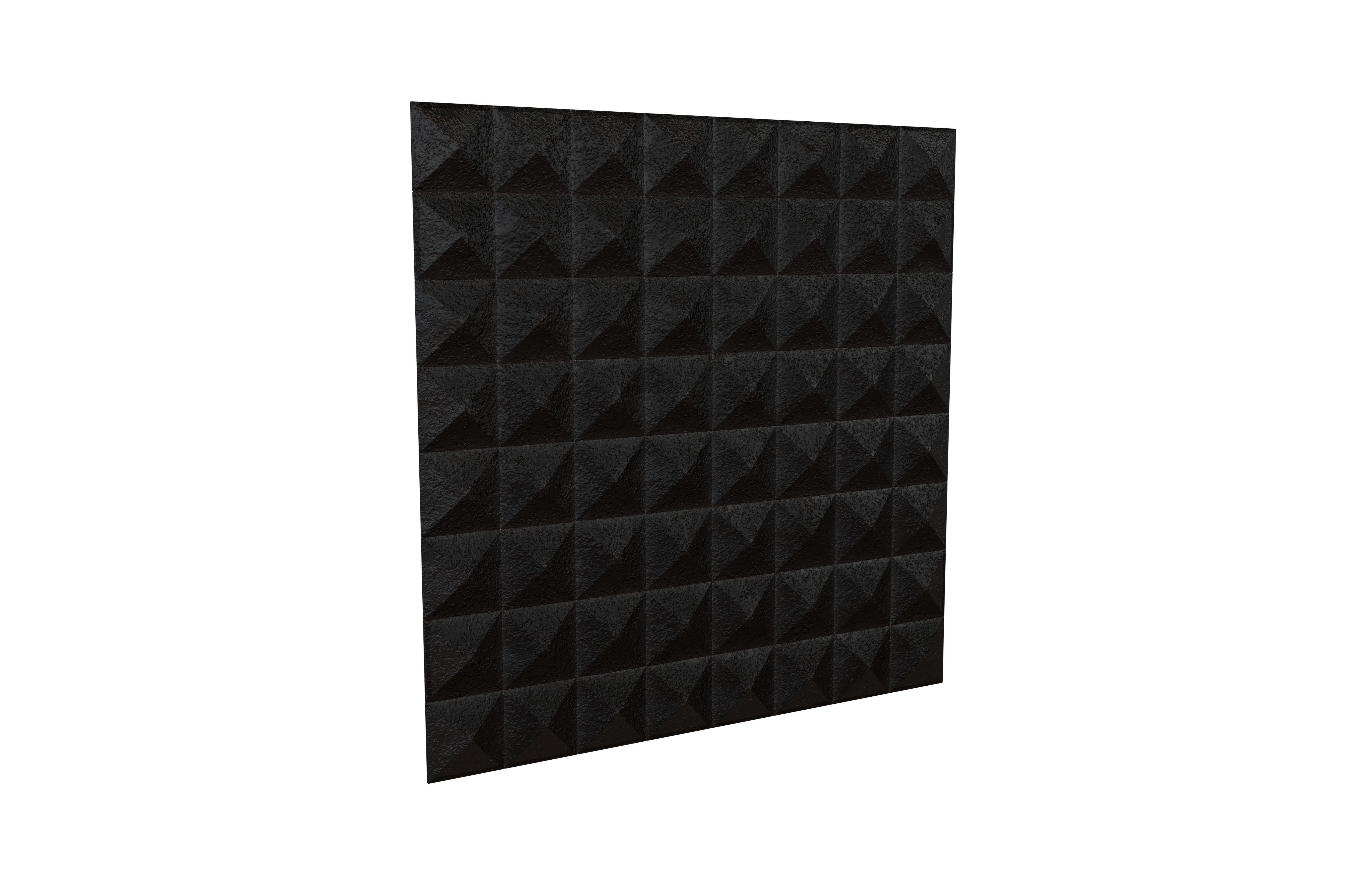 Triangle Grid Pattern Wall Panel V1 004 Low-poly 3D model_1