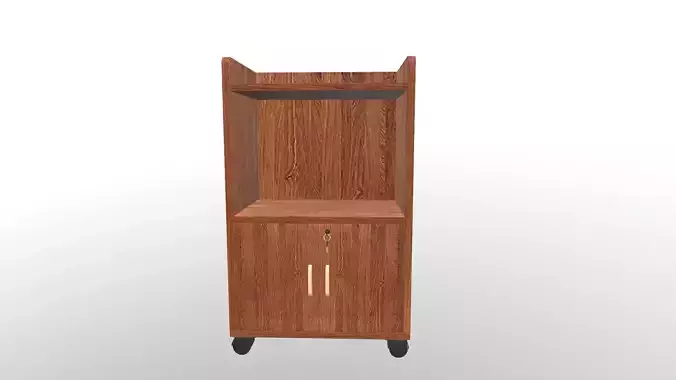 Cabinet wooden on wheels