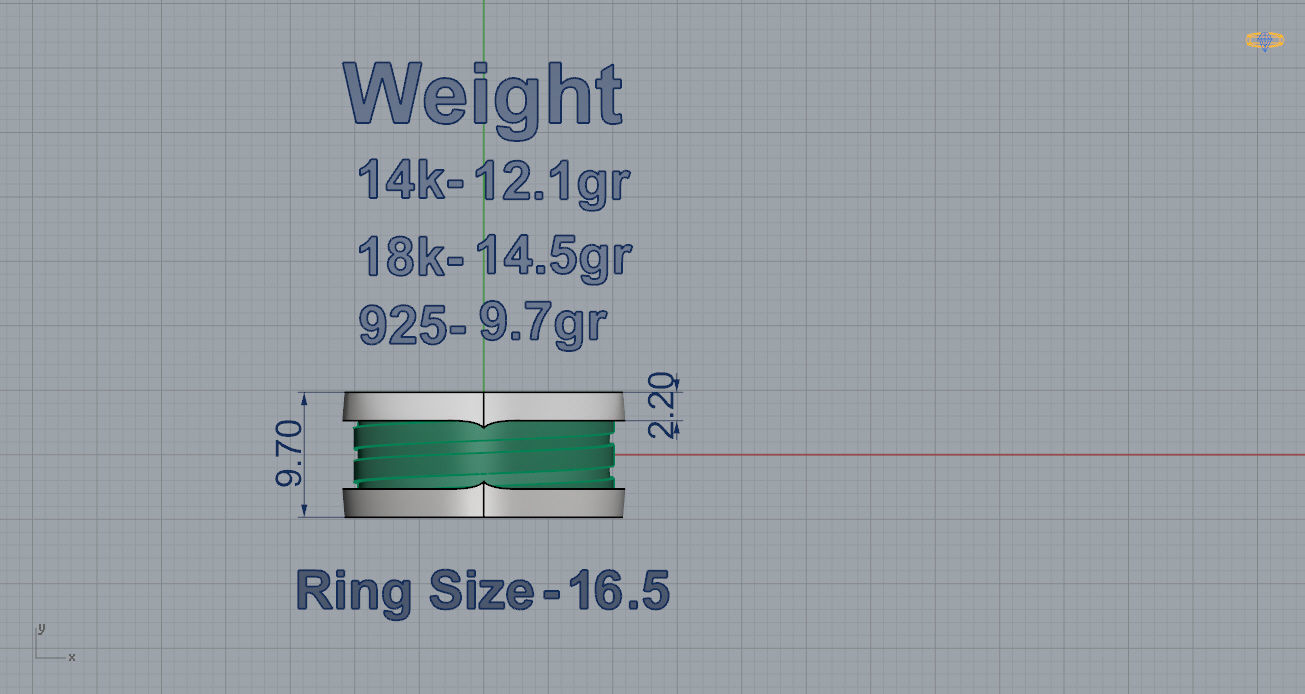 Bvlgari Ring 3D print model_3