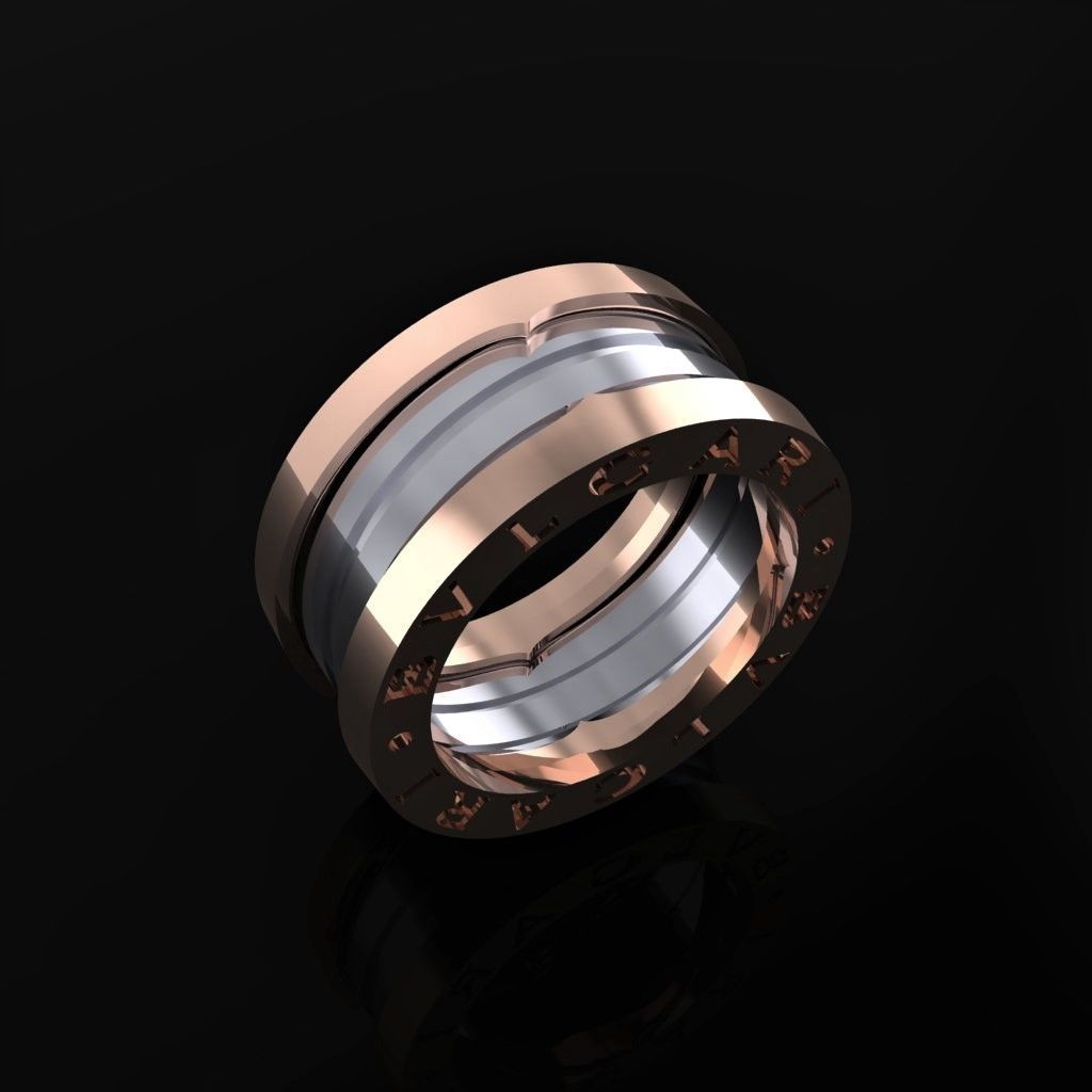 Bvlgari Ring 3D print model_2