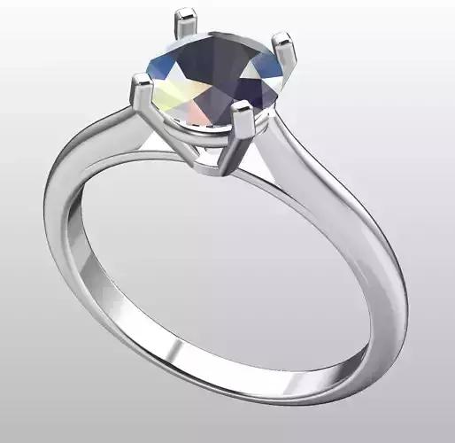 Ring with gem