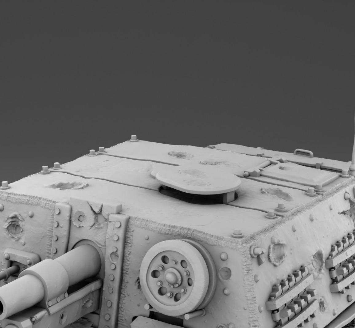 German Tank Stug-33 3D print model_6