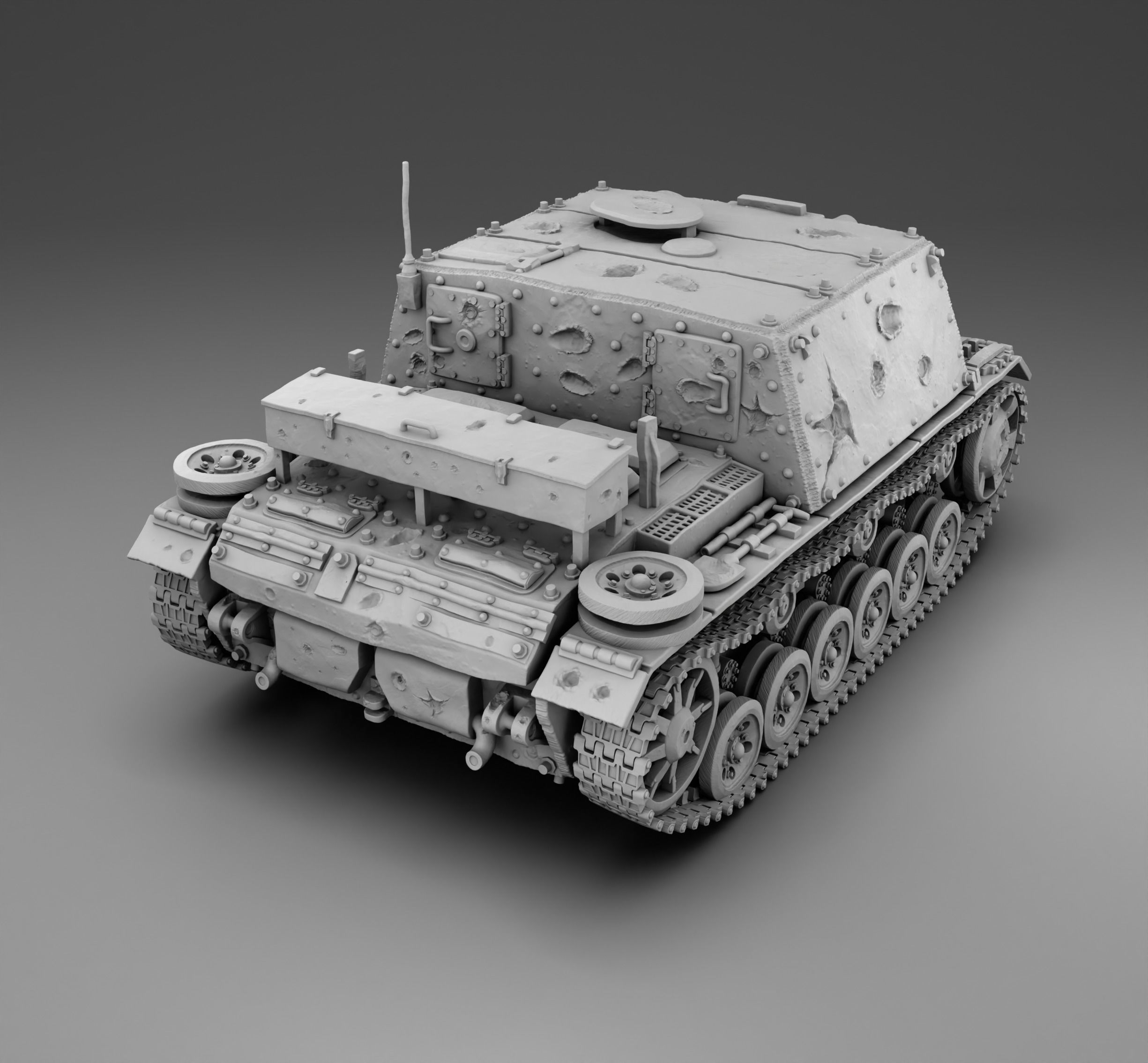German Tank Stug-33 3D print model_1