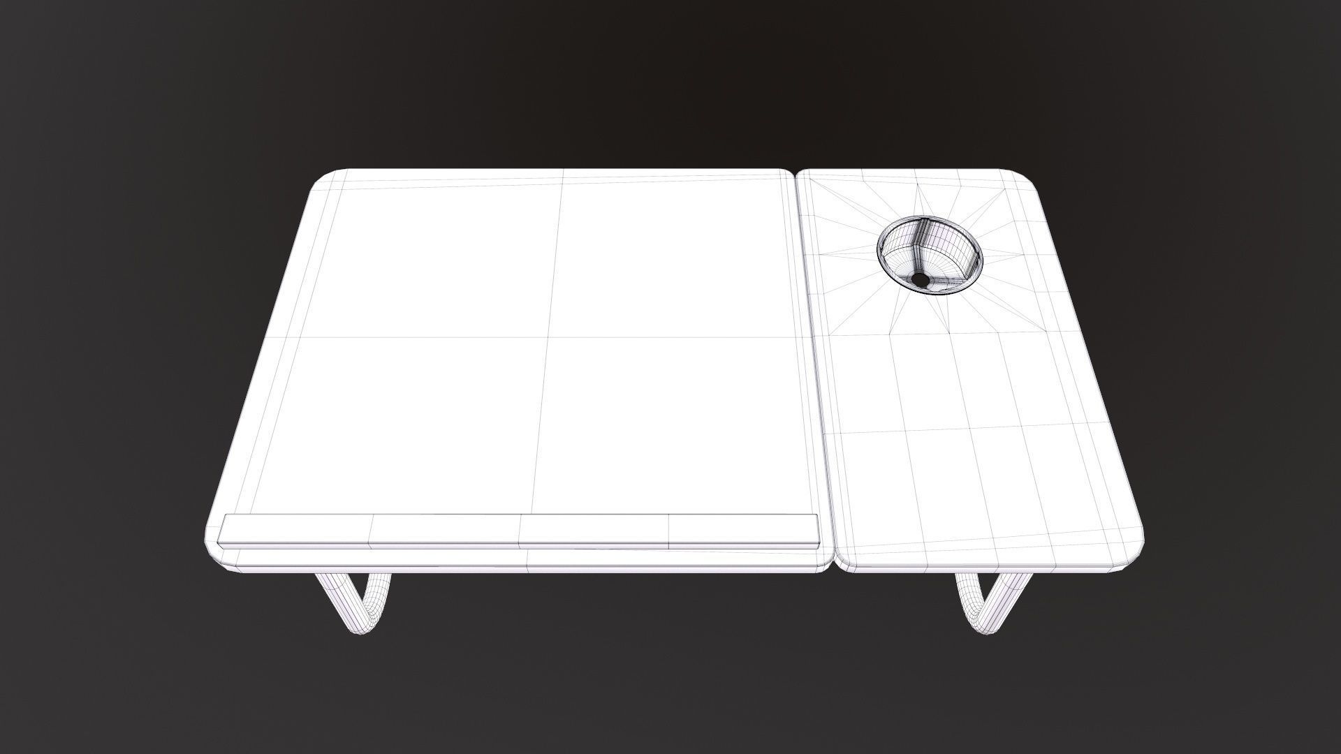 Computer Table 3D model_13