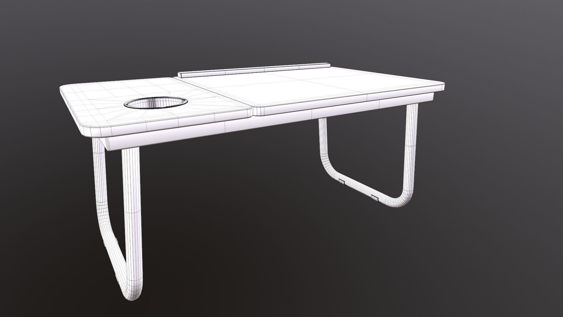Computer Table 3D model_16