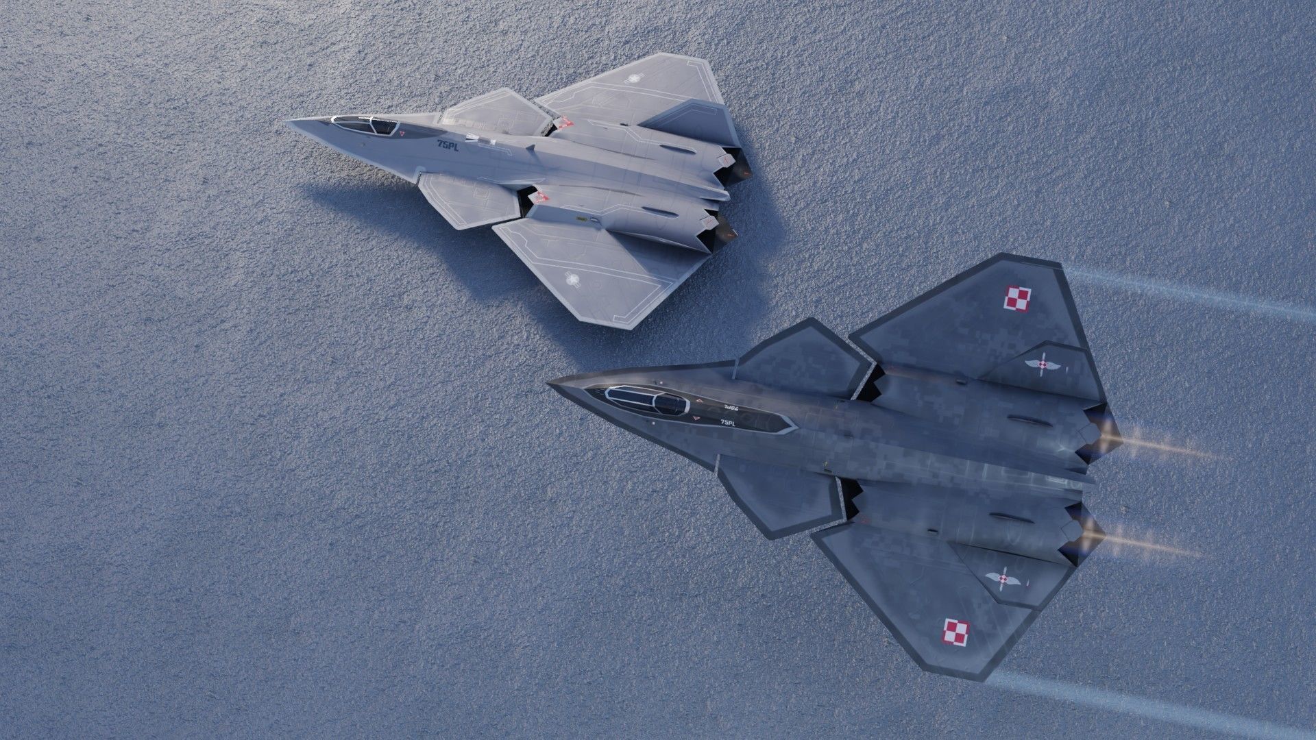 Lockheed NGAD prime concept fighter Low-poly 3D model_21