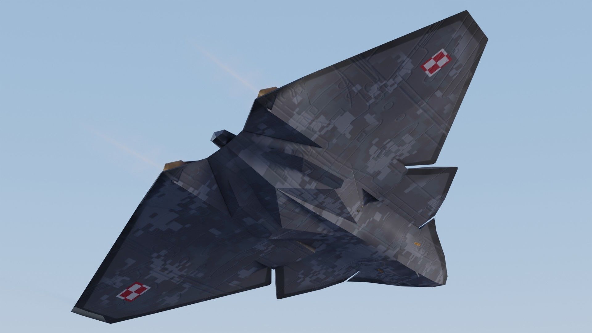 Lockheed NGAD prime concept fighter Low-poly 3D model_14