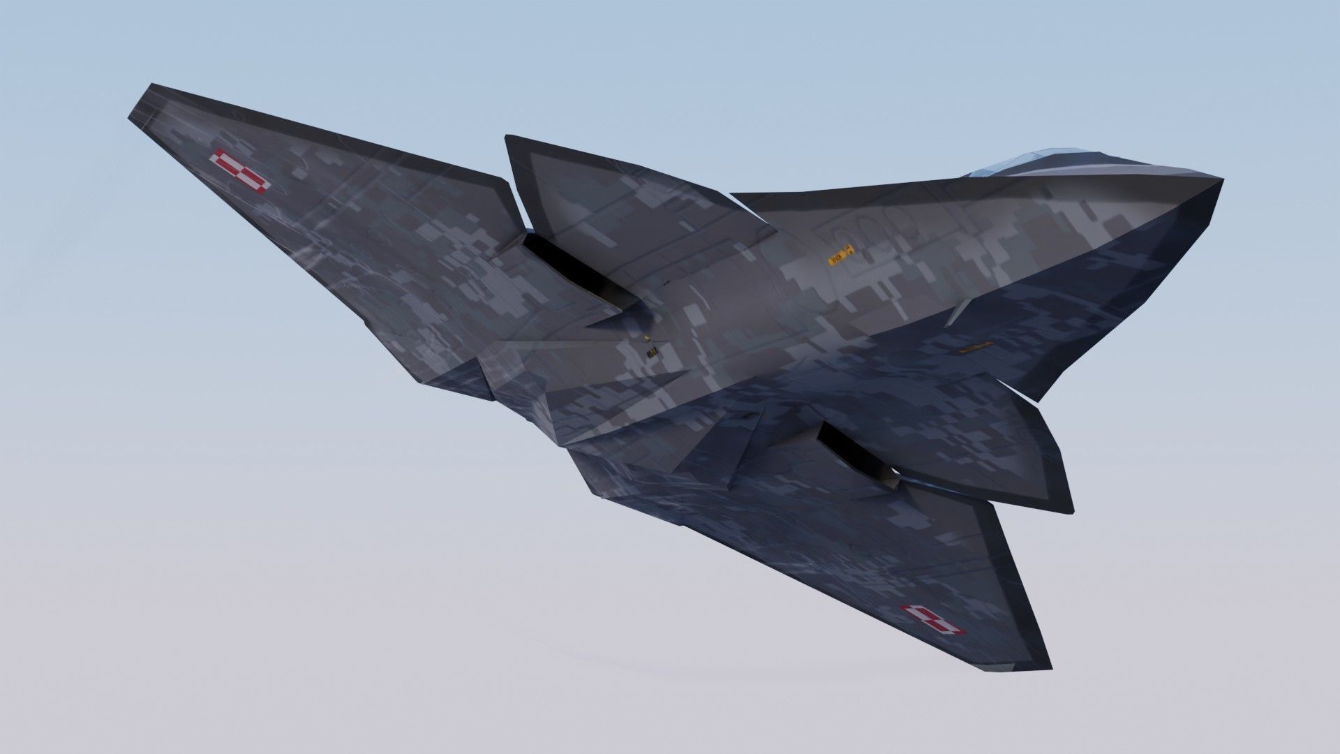 Lockheed NGAD prime concept fighter Low-poly 3D model_13