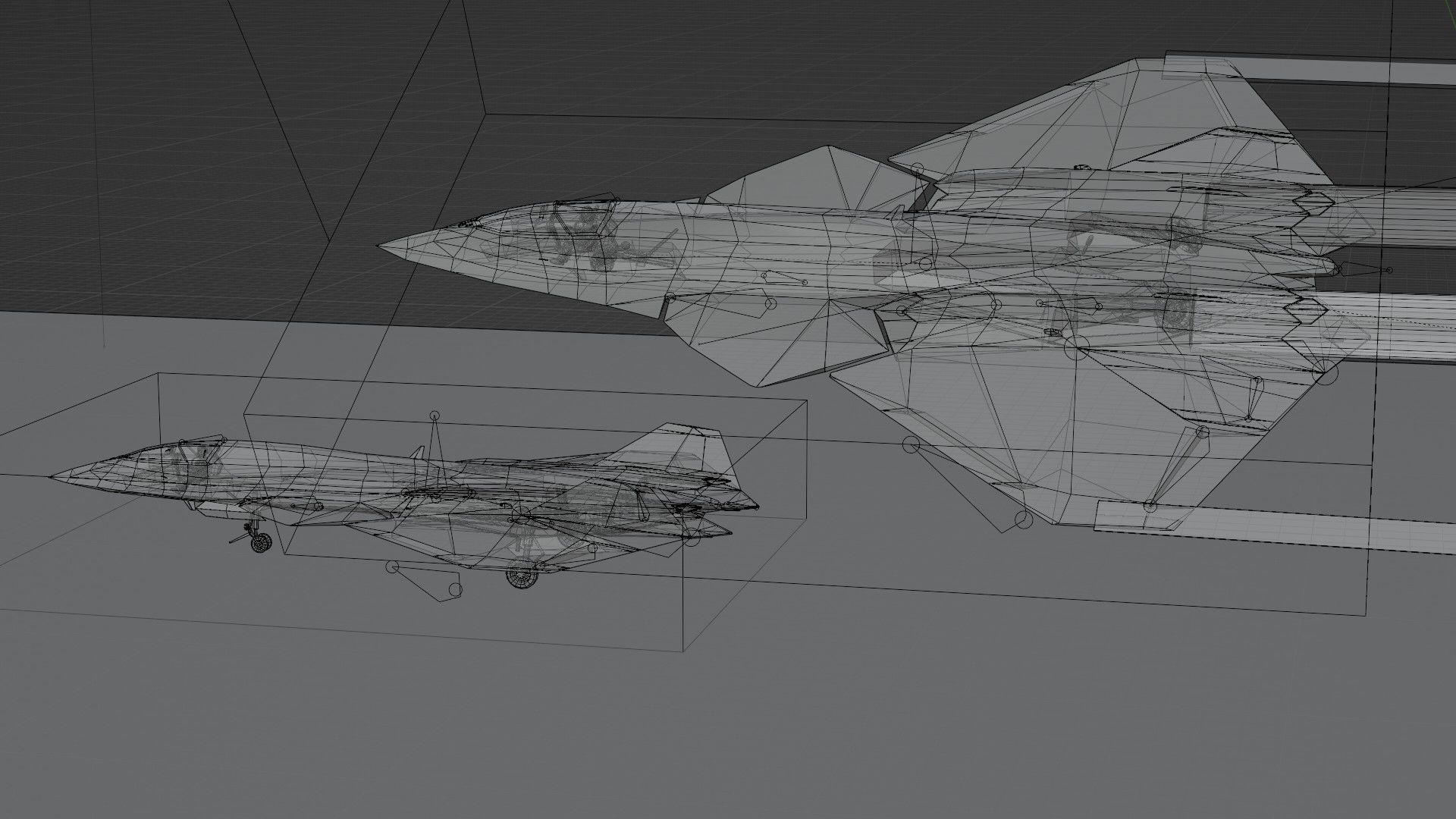 Lockheed NGAD prime concept fighter Low-poly 3D model_18
