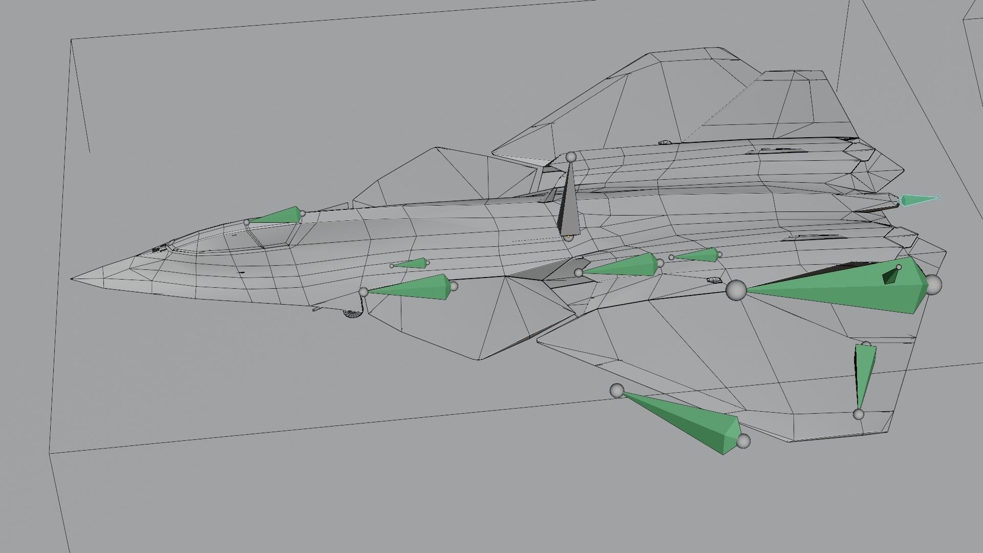 Lockheed NGAD prime concept fighter Low-poly 3D model_22