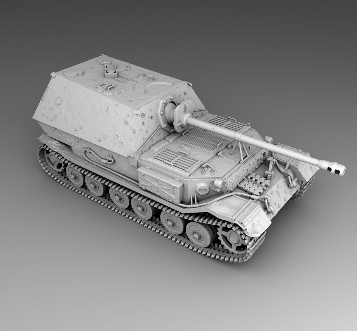 German Tank Ferdinand 3D print model_1