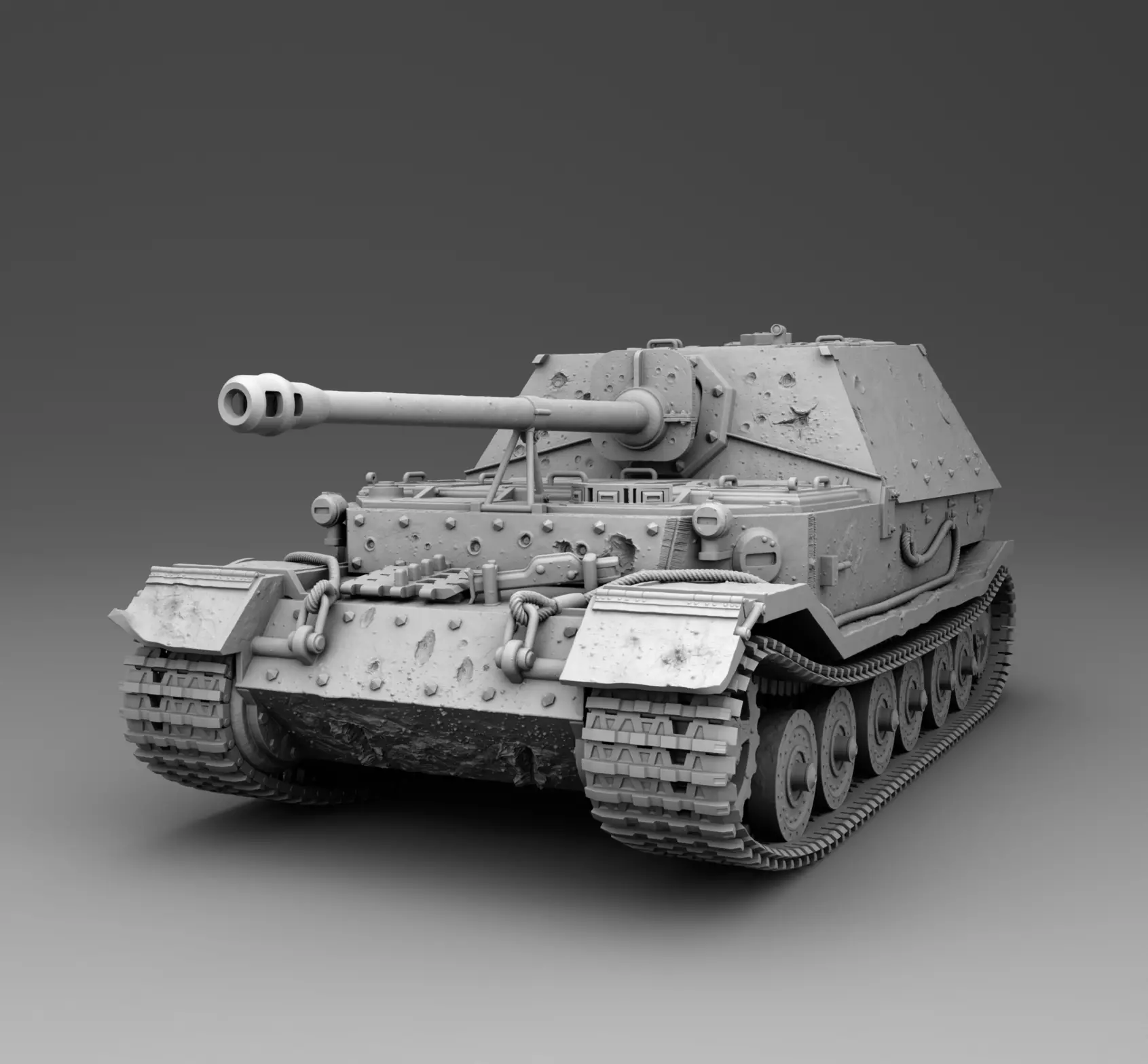 German Tank Ferdinand 3D print model_0