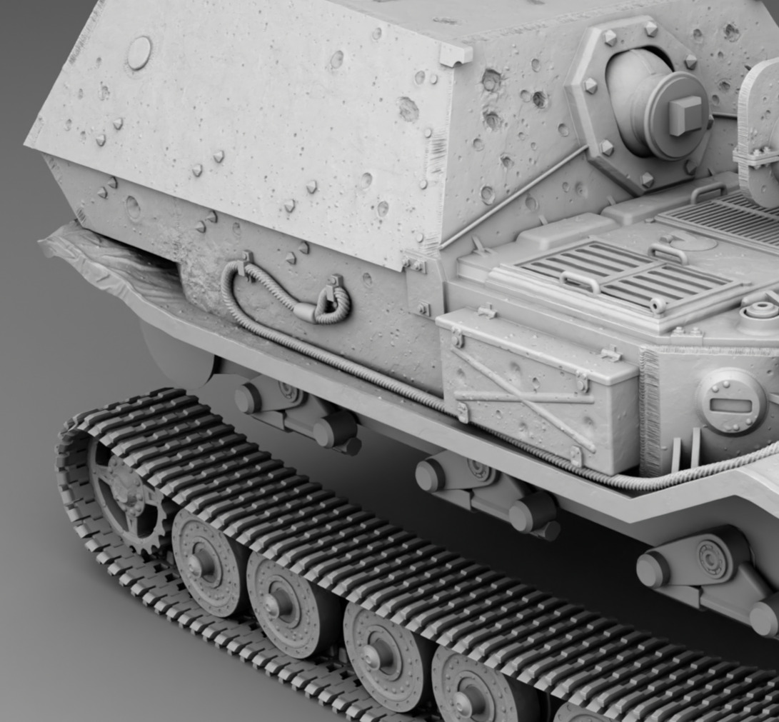 German Tank Ferdinand 3D print model_14