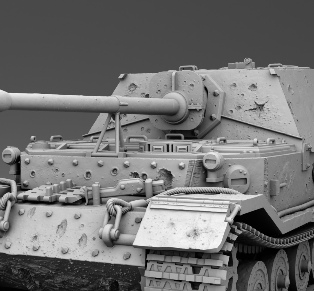 German Tank Ferdinand 3D print model_7