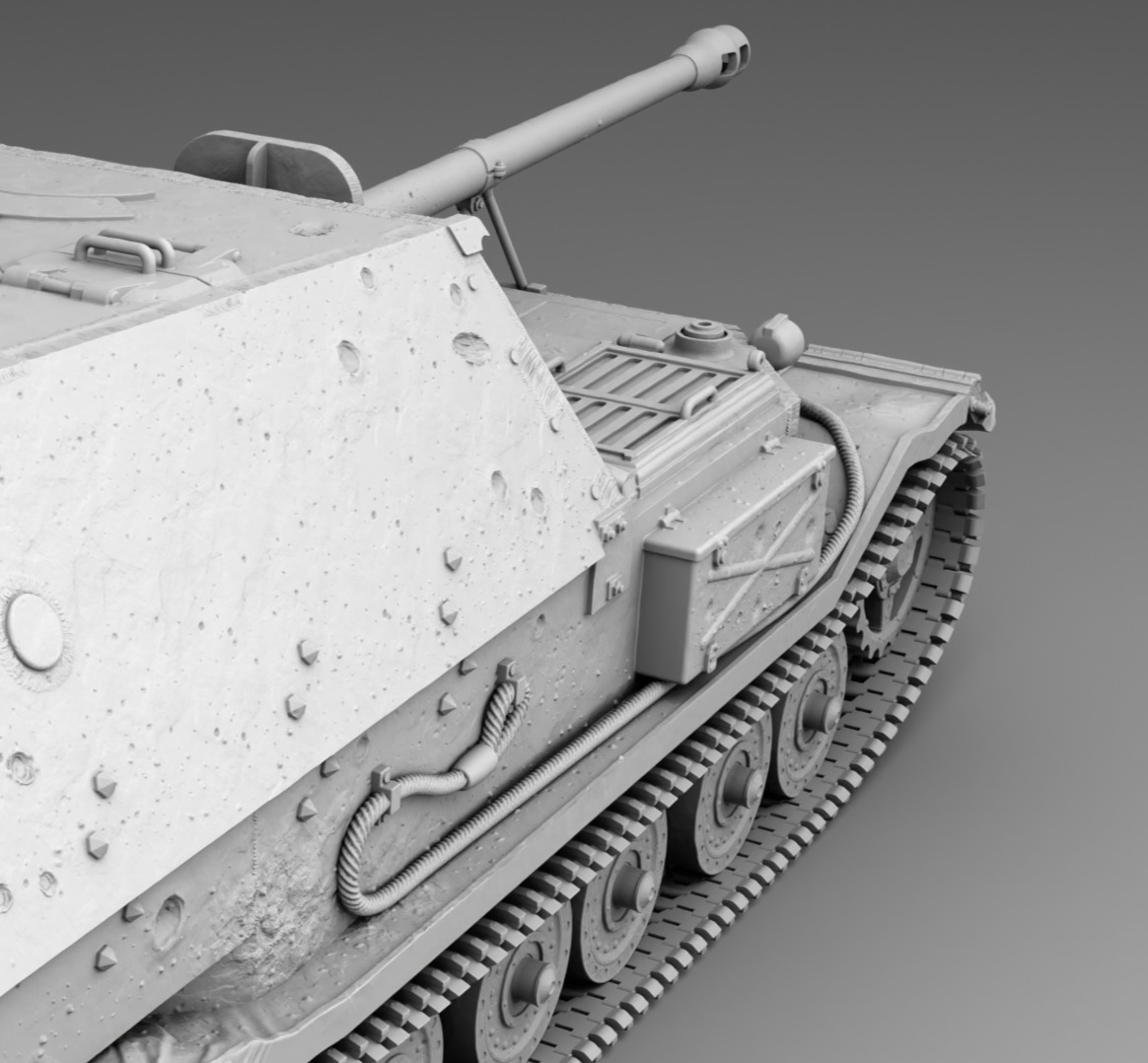 German Tank Ferdinand 3D print model_12