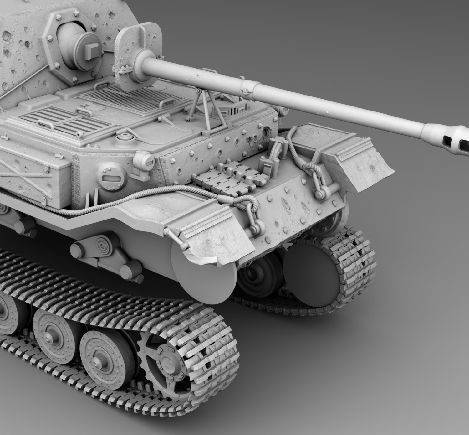 German Tank Ferdinand 3D print model_16