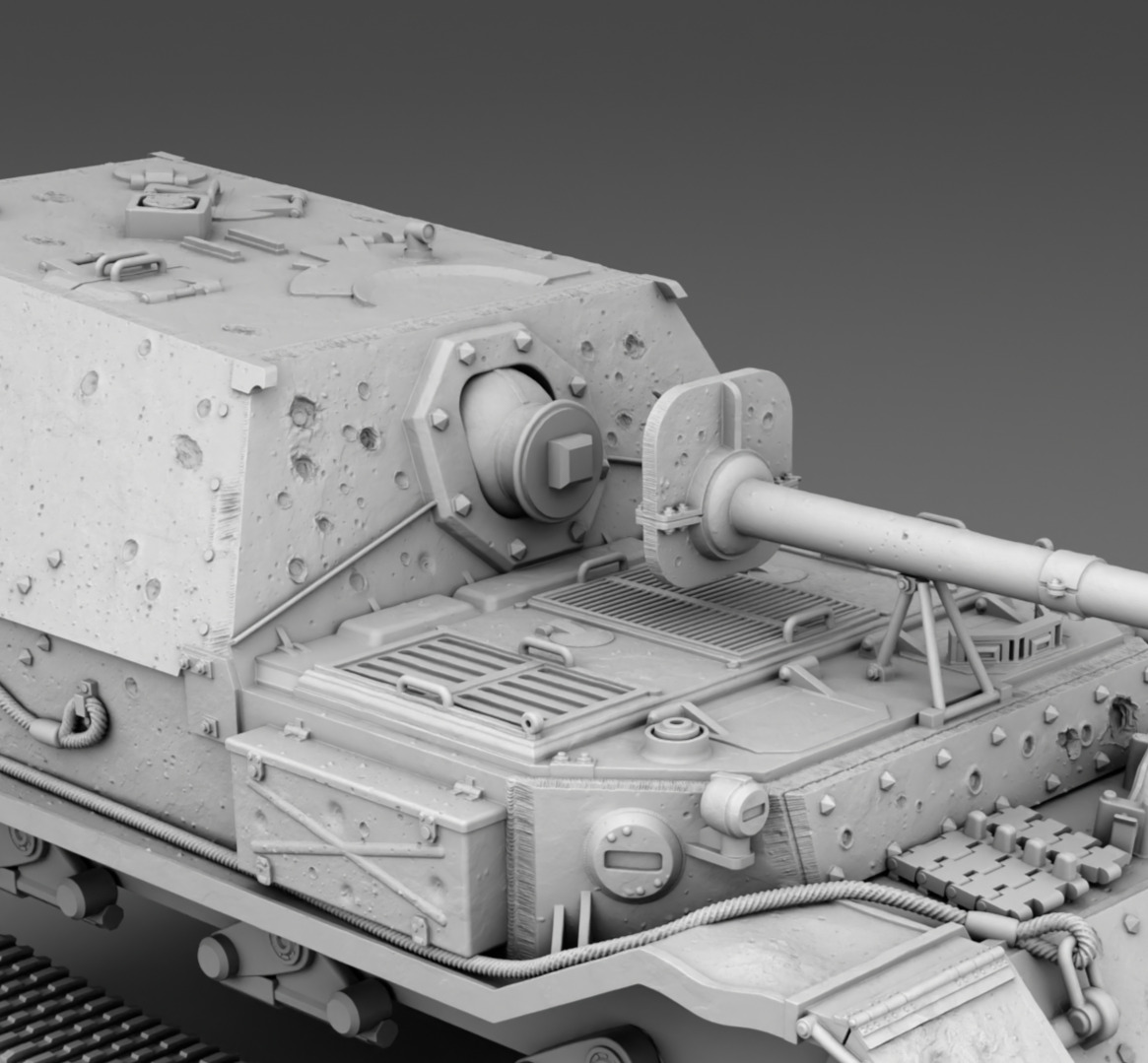 German Tank Ferdinand 3D print model_15