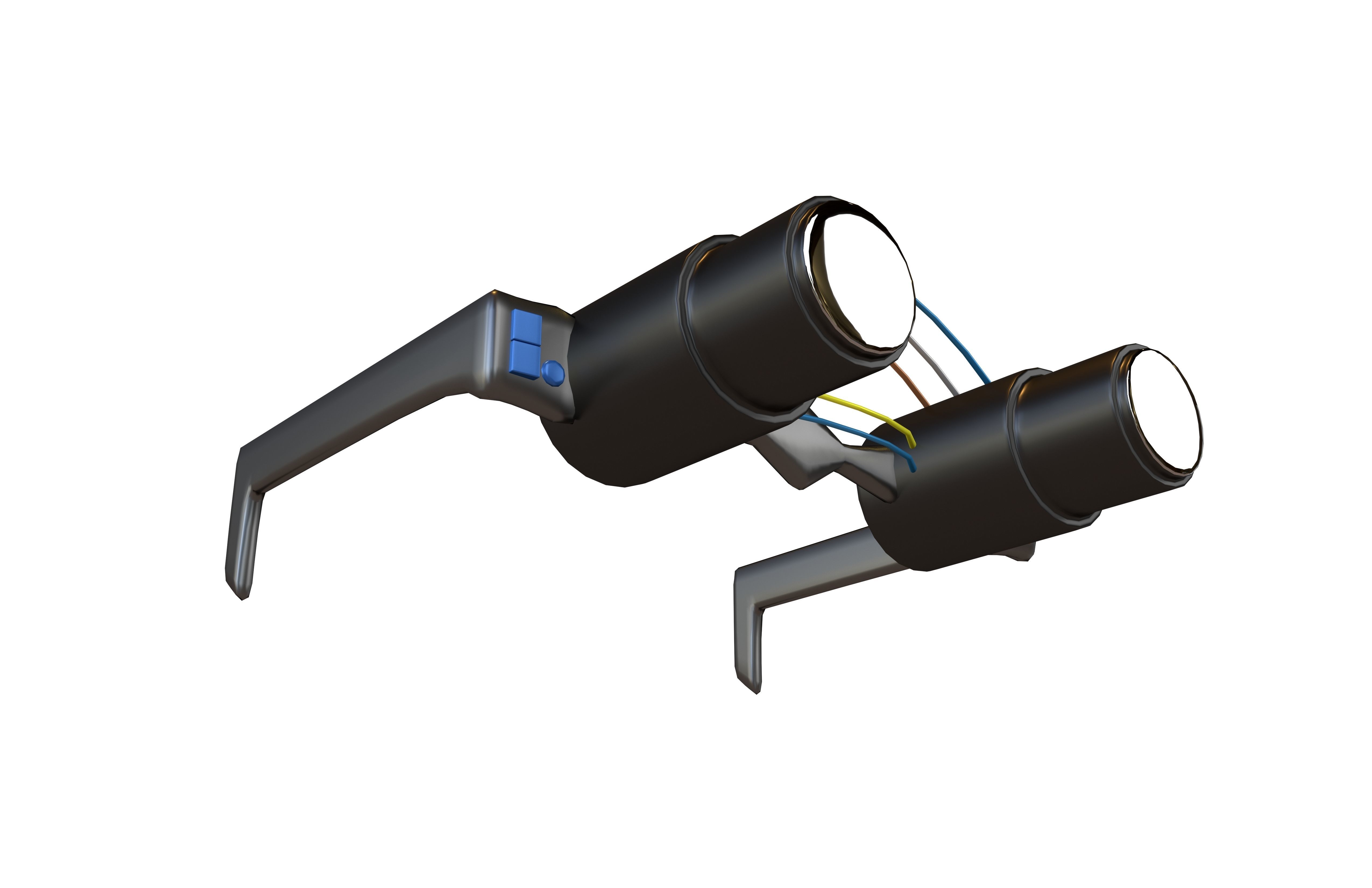 Future Technology Glasses v4 001 Low-poly 3D model_3