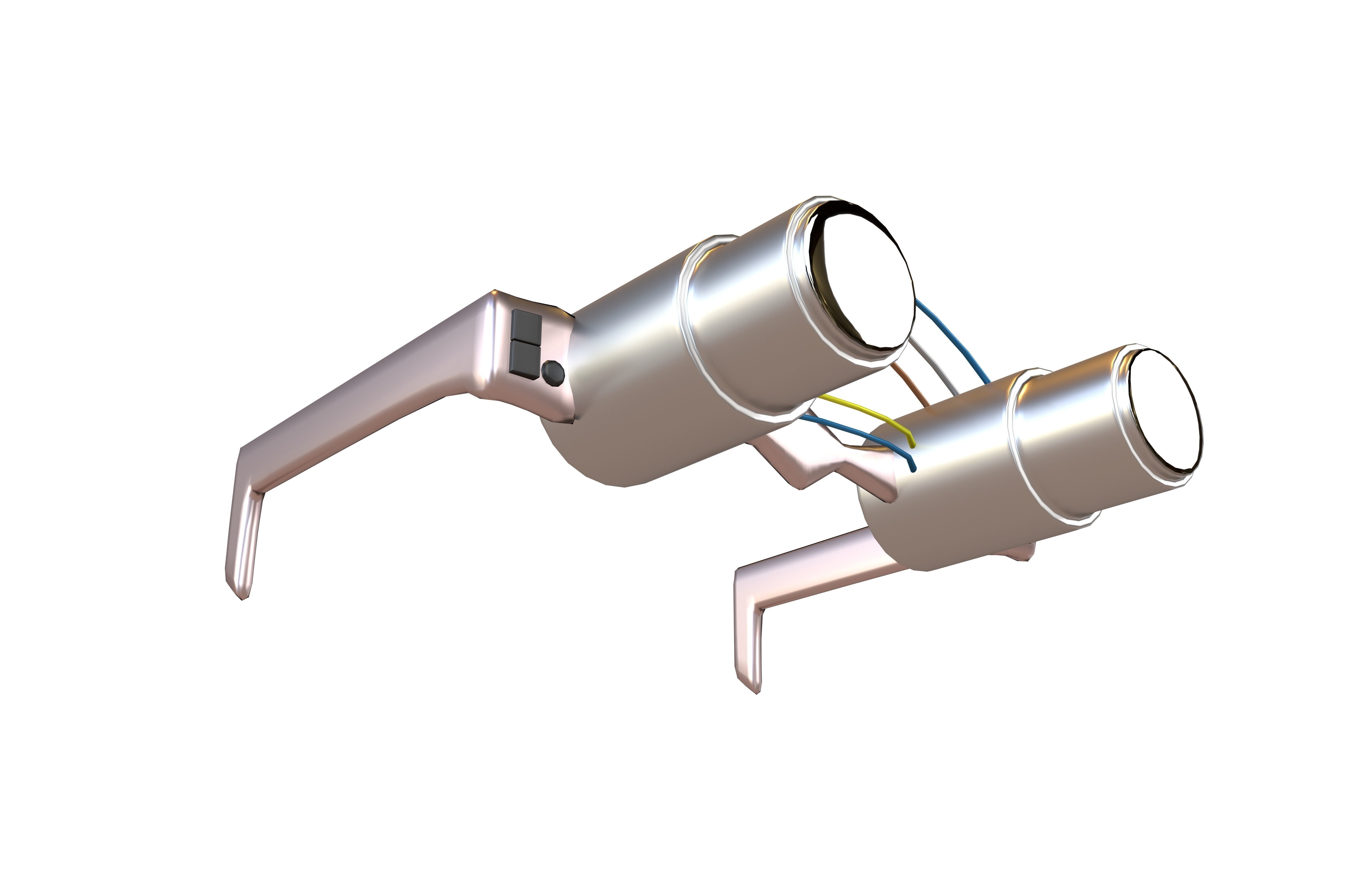 Future Technology Glasses v4 002 Low-poly 3D model_3