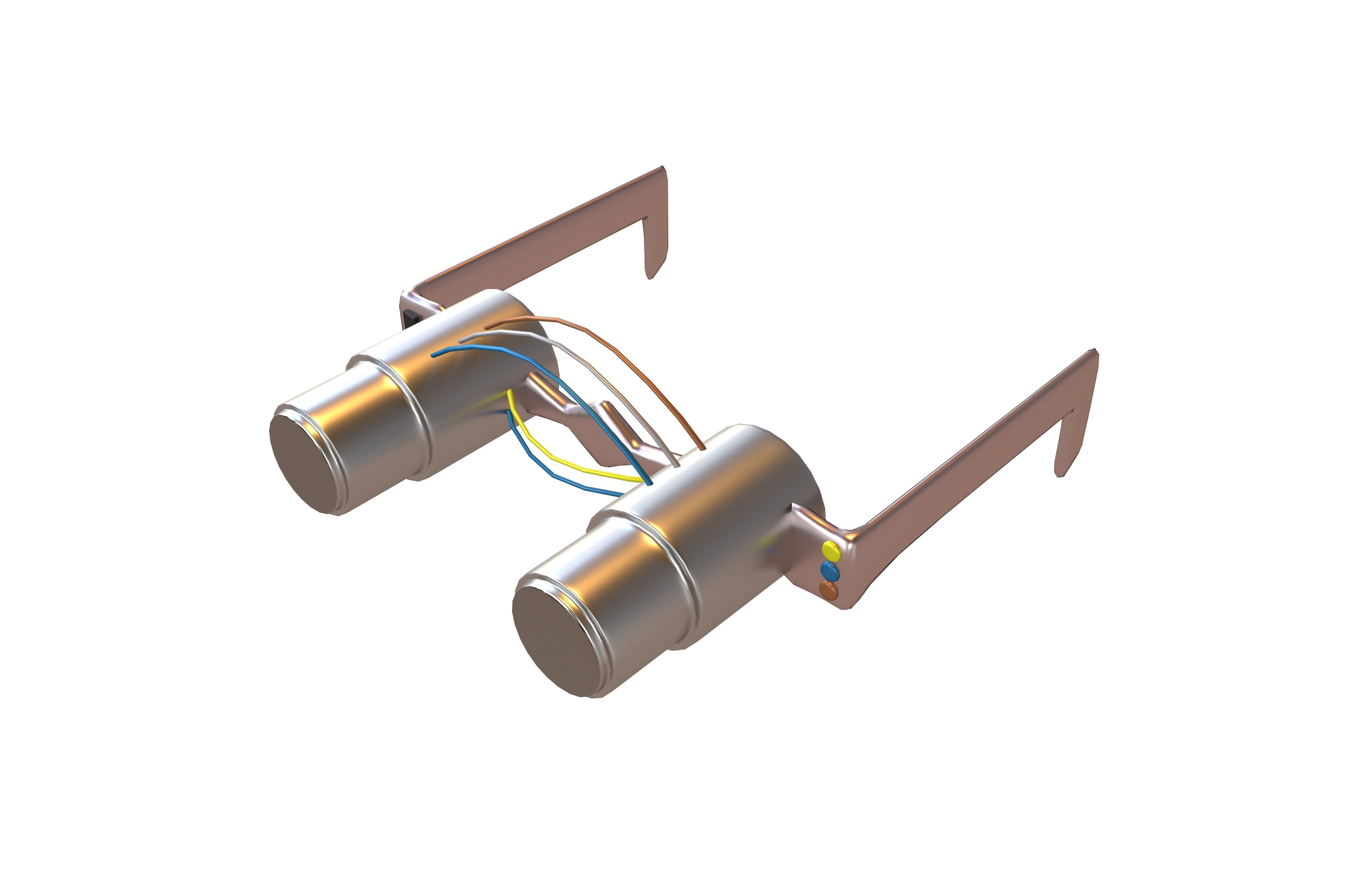 Future Technology Glasses v4 002 Low-poly 3D model_2