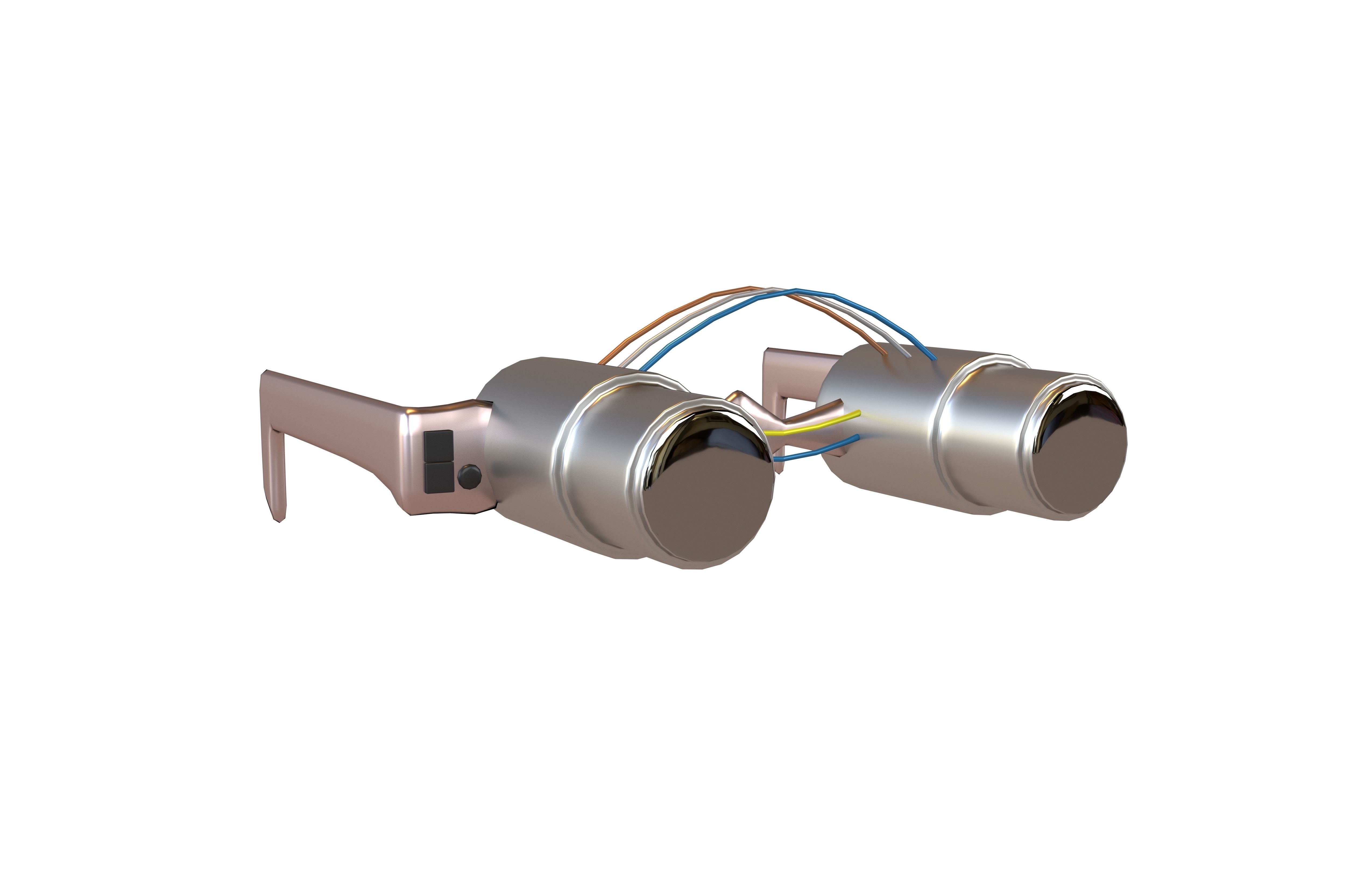 Future Technology Glasses v4 002 Low-poly 3D model_1