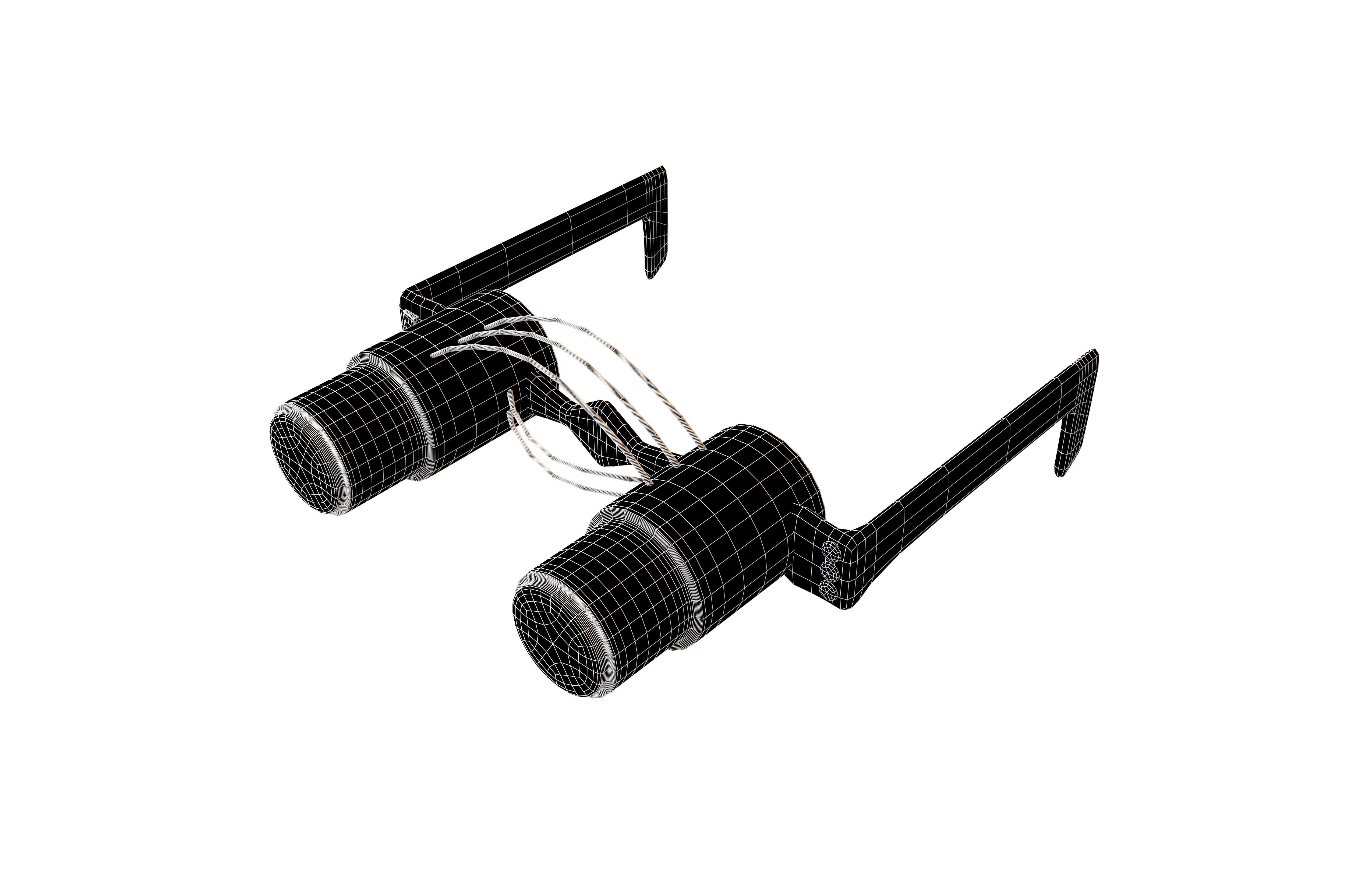 Future Technology Glasses v4 002 Low-poly 3D model_6