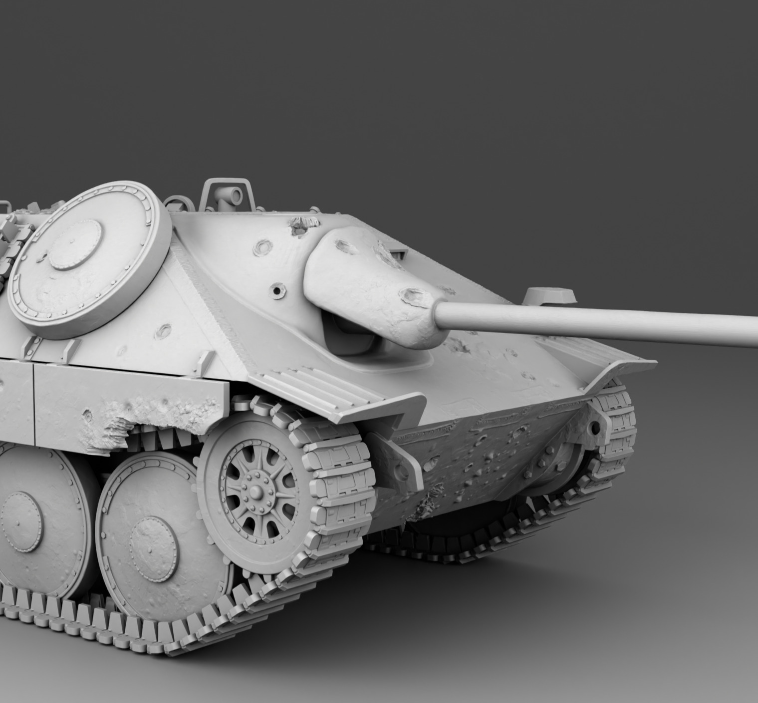 German Tank Hetzer 3D print model_7