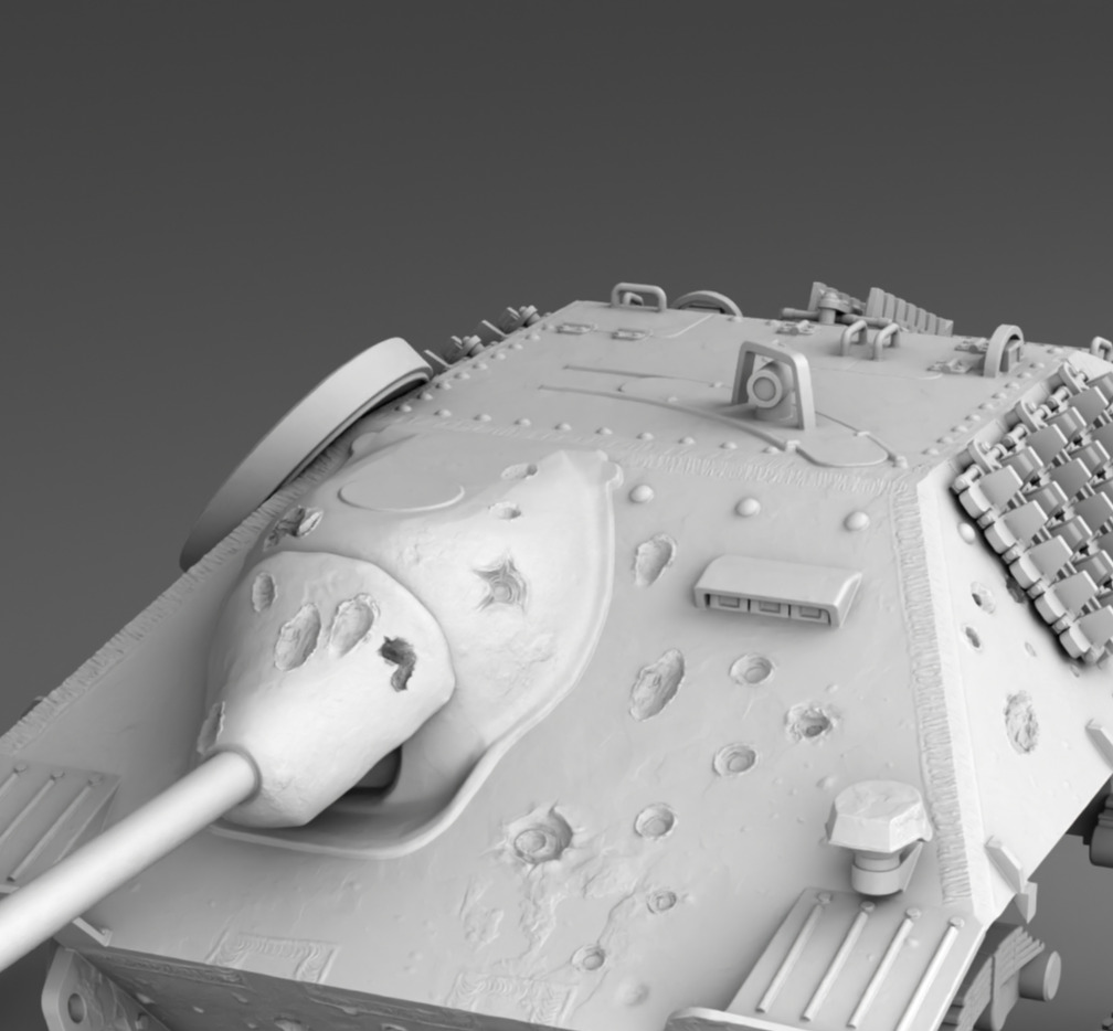 German Tank Hetzer 3D print model_12