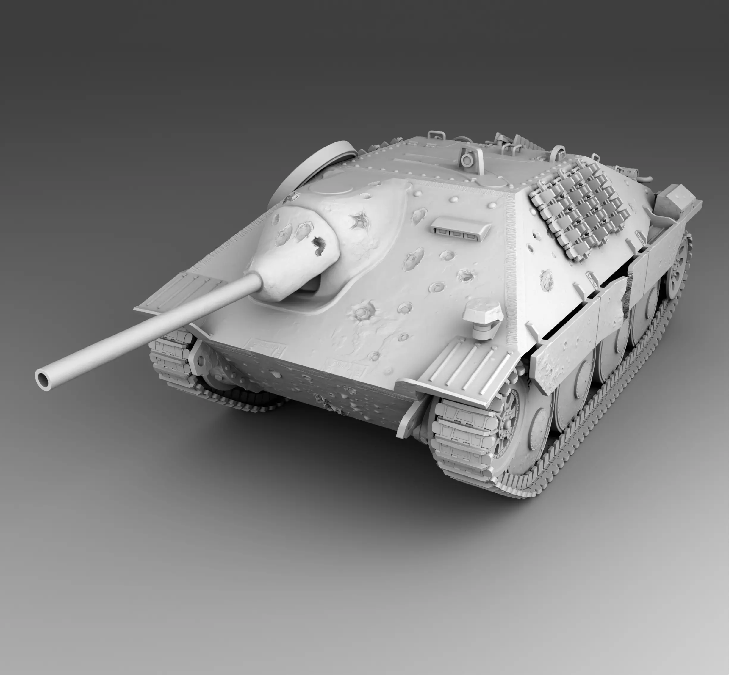 German Tank Hetzer 3D print model_0