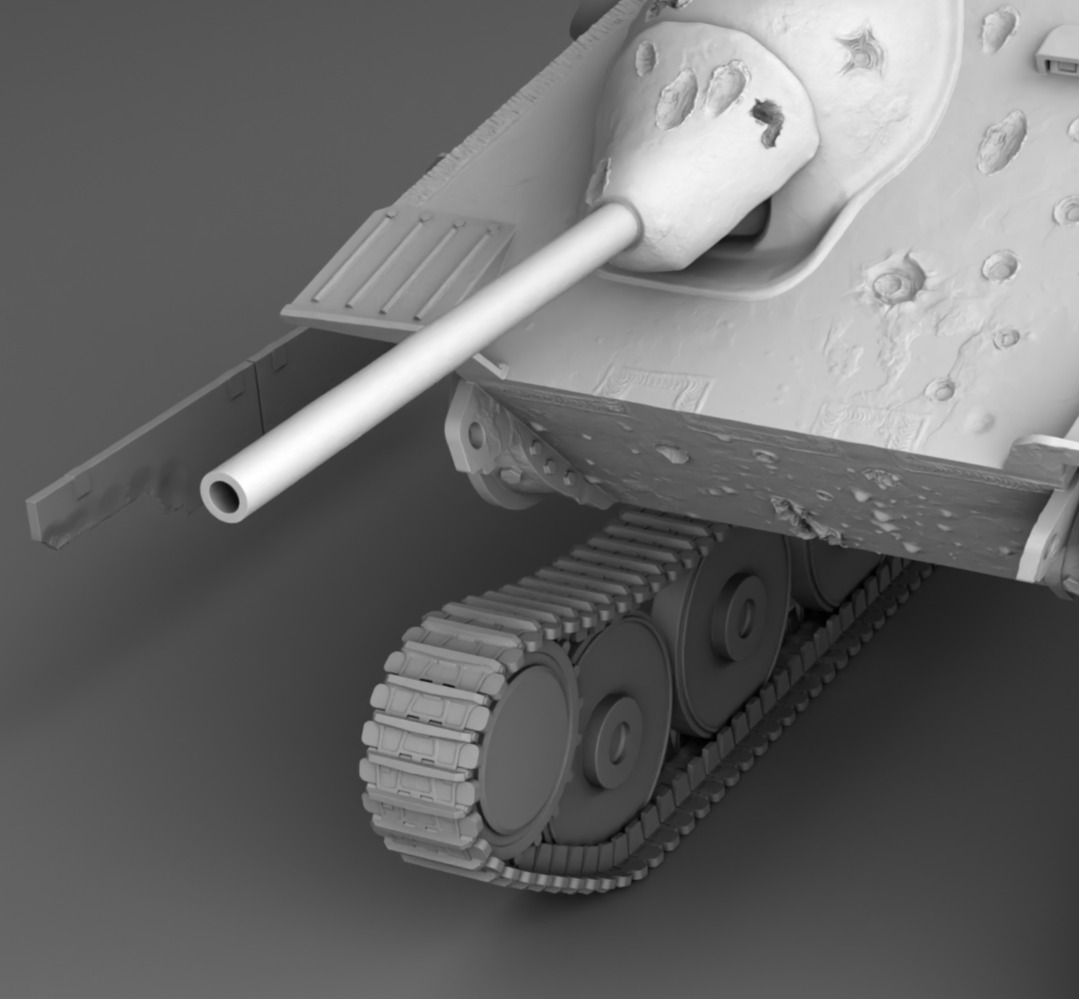 German Tank Hetzer 3D print model_13
